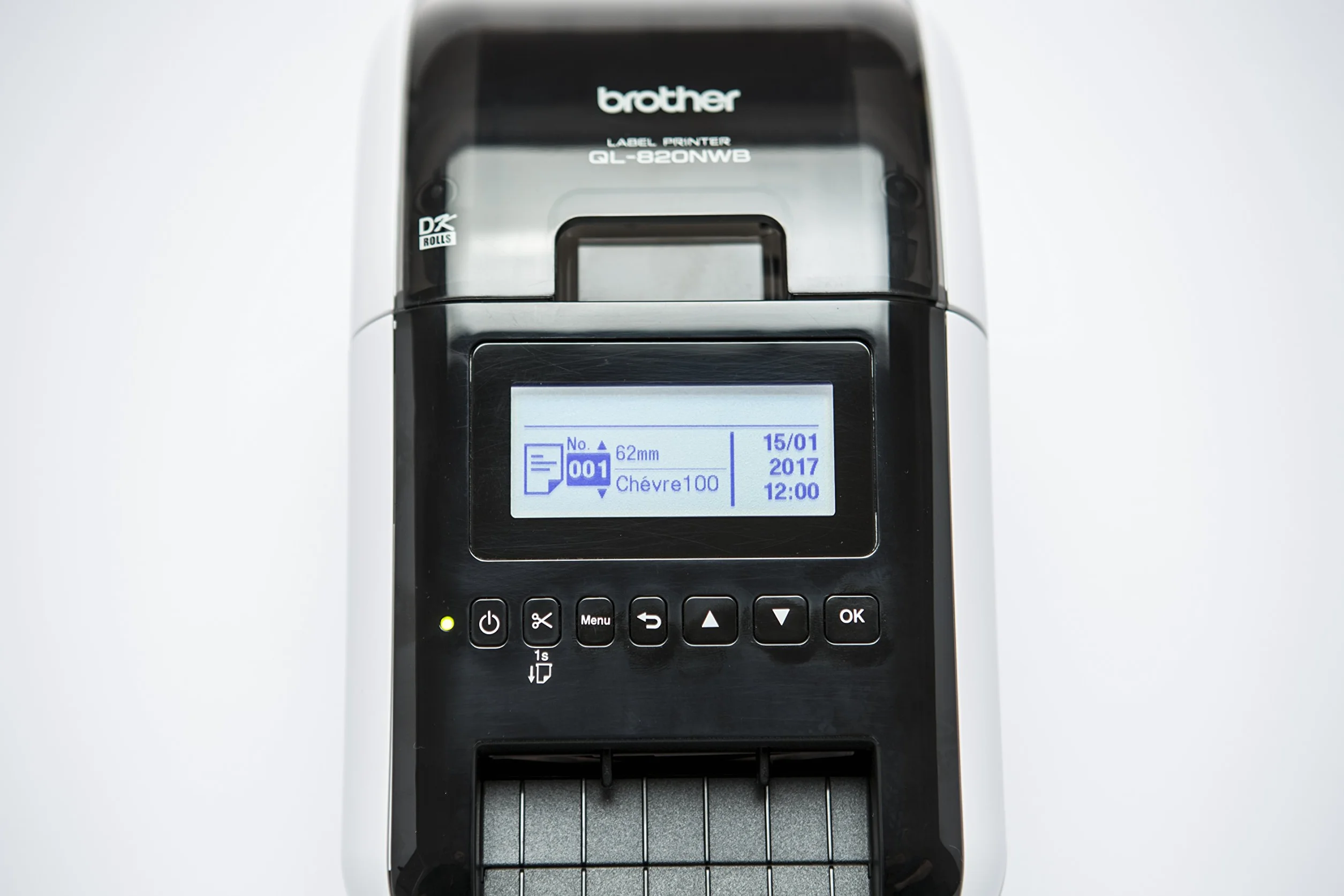 Brother QL-820NWB Stampante di Etichette, Wi-Fi, Bluetooth 2.1, USB 2.0, Schermo LCD, Cutter Automatico, Stampa a Nero e Rosso [Provenienza Regno Unito]