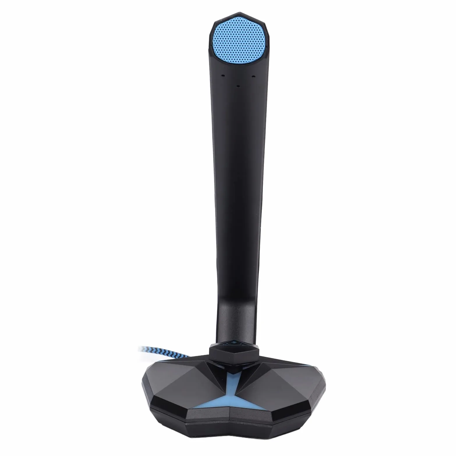 Bewinner Microfono USB per Computer, Microfono per PC USB Omnidirezionale con Regolazione 'Angolo Regolabile con Indicatore LED Freddo, Microfono USB per PC per Riunioni di Ufficio di