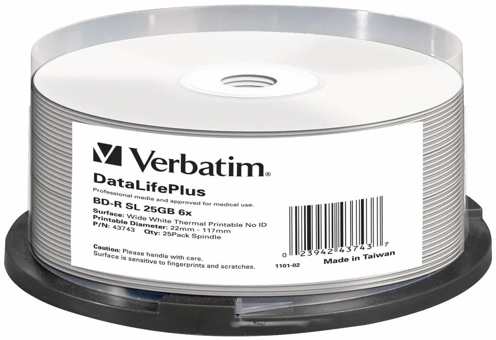 Verbatim DataLifePlus BD-R 25GB 25pezzo(i)