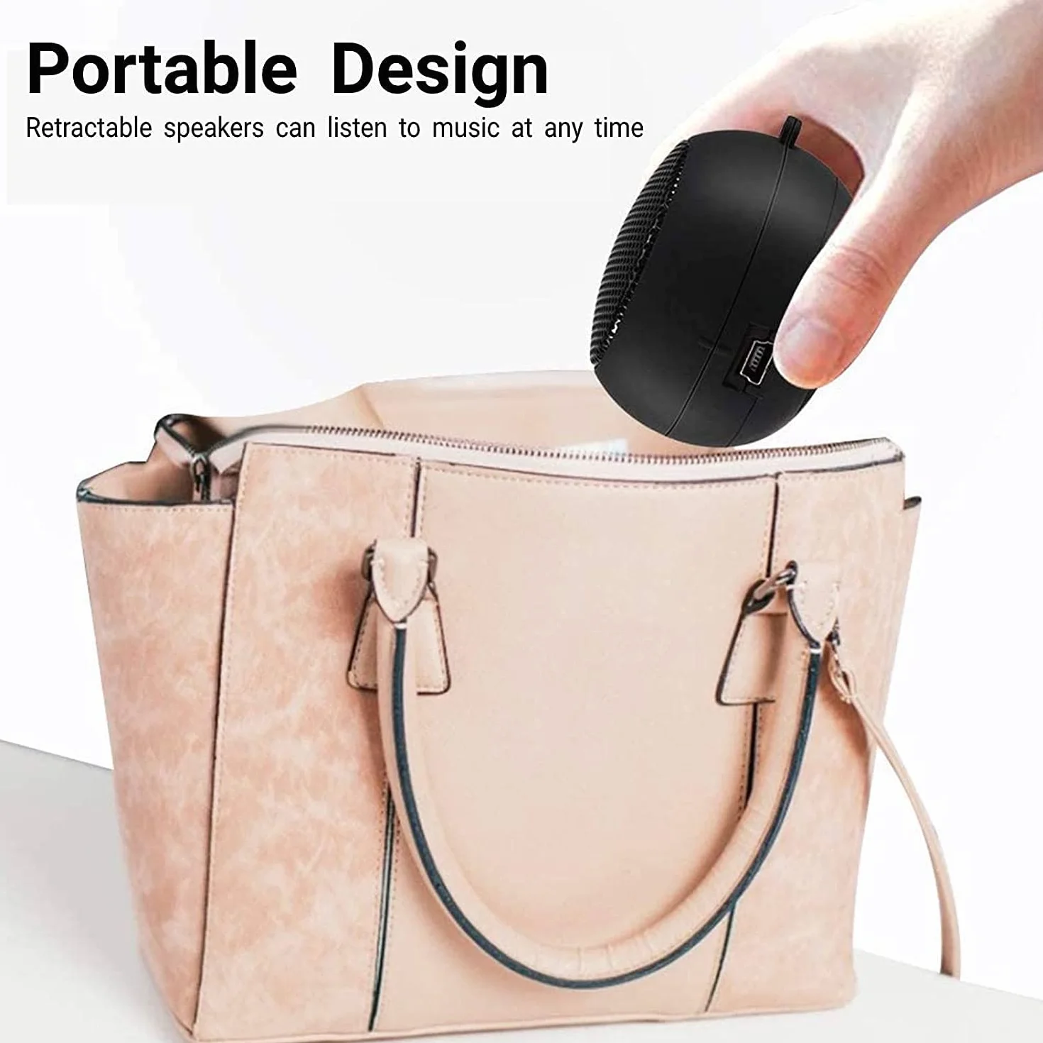 Mini altoparlante portatile ricaricabile con ingresso AUX 3,5 mm