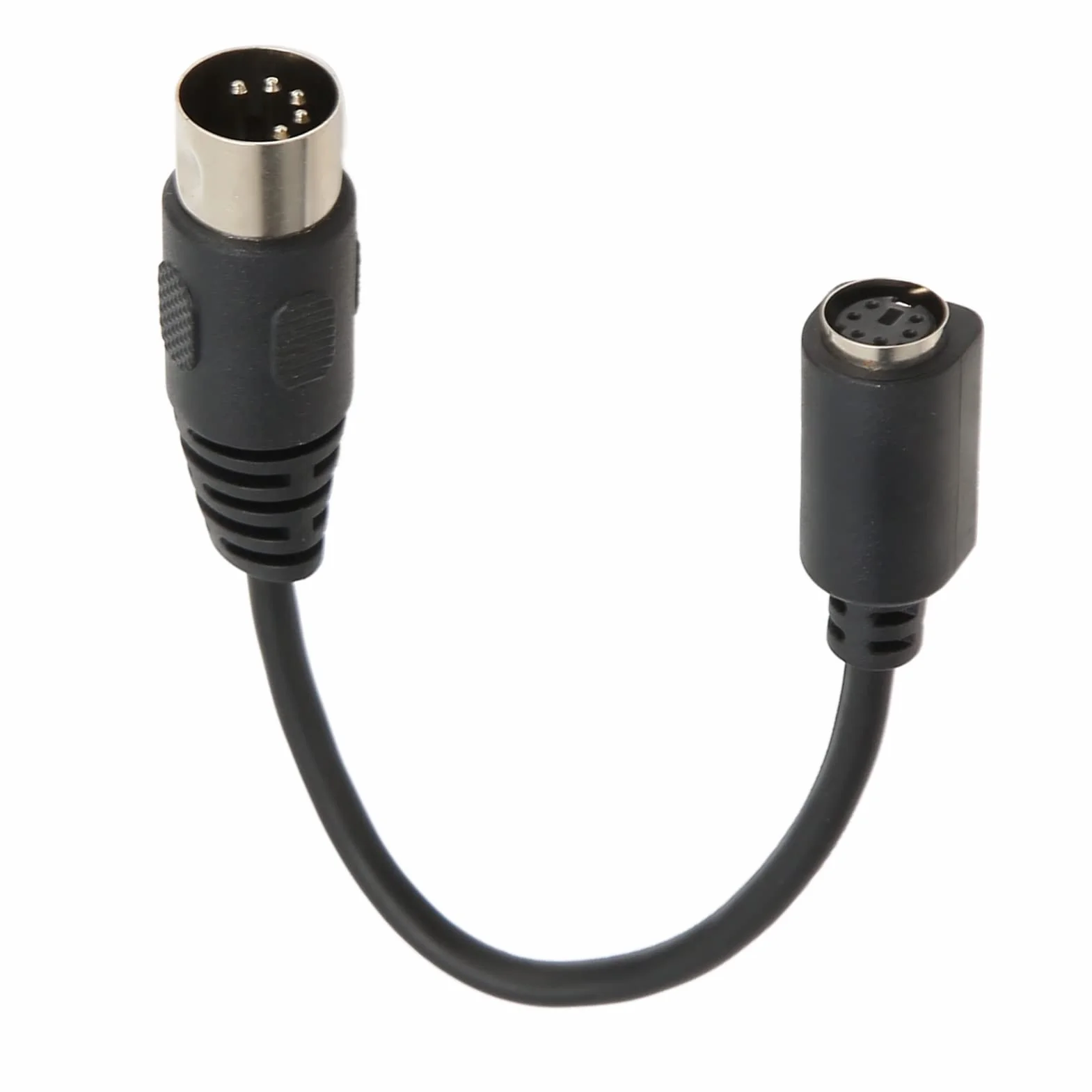 Cavo Adattatore DIN 5 Pin Maschio a Mini DIN 6 Pin Femmina,Cavo Convertitore Mouse Tastiera PS2, 5,9 Pollici