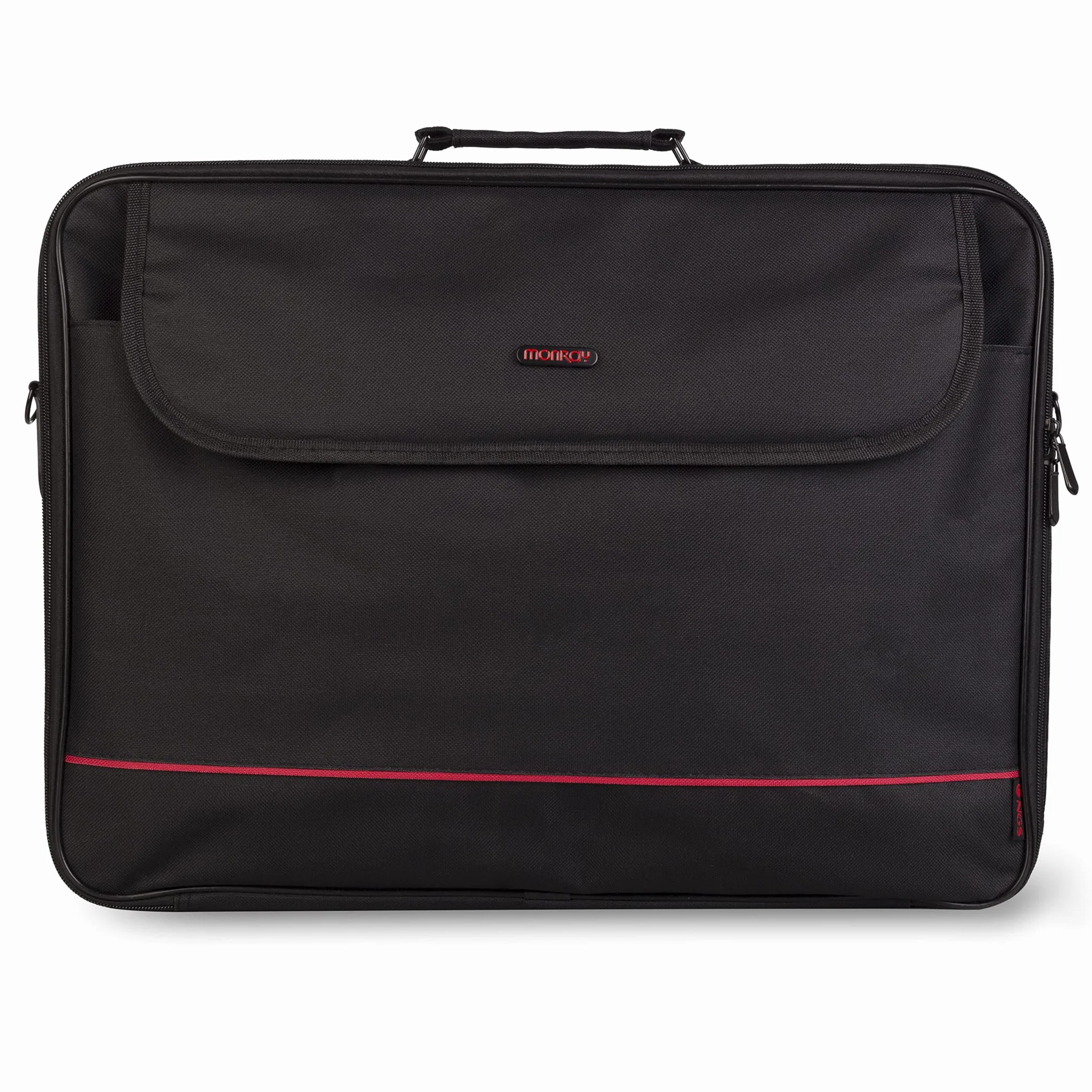 NGS MONRAY Passenger Plus - Custodia per Laptop in Nylon per Notebook Fino a 18", Colore Nero