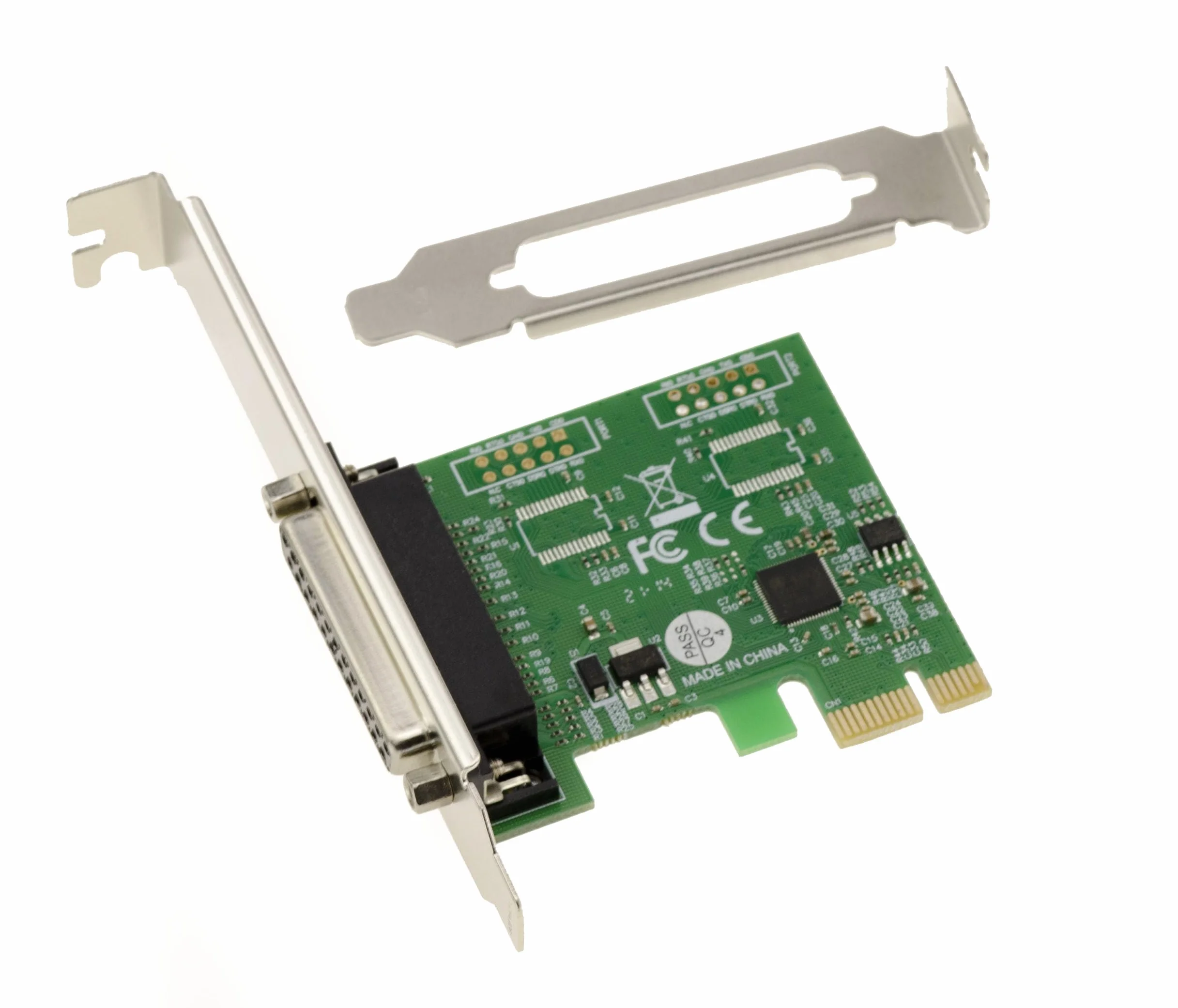 KALEA-INFORMATIQUE Scheda controller PCI Express PCIe Parallel IEEE1284 LPT con chipset ASIX. Supporto SPP ECP, staffe a basso e alto profilo.