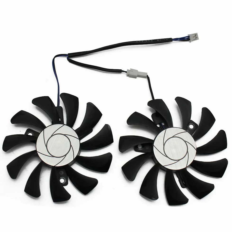 75Mm 2Pin GTX1050Ti GPU Cooler DUAL Fan per GTX 1050Ti GTX-1050-Ti-4GT-OC Raffreddamento Della Scheda Grafica