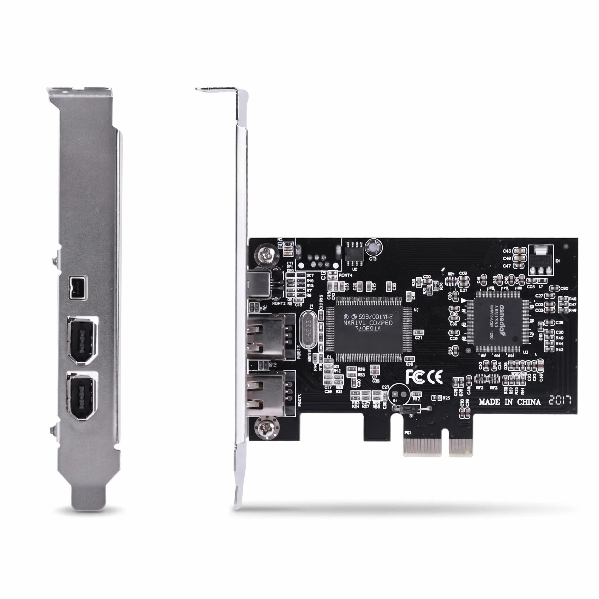 Scheda controller 1394a, PCI-E PCI Express FireWire 1394a Scheda controller IEEE 1394 con cavo Firewire,per 10/8/7 / Vista/XP / 2000 / ME / 98SE / Server 2003-2008 32/64-bit