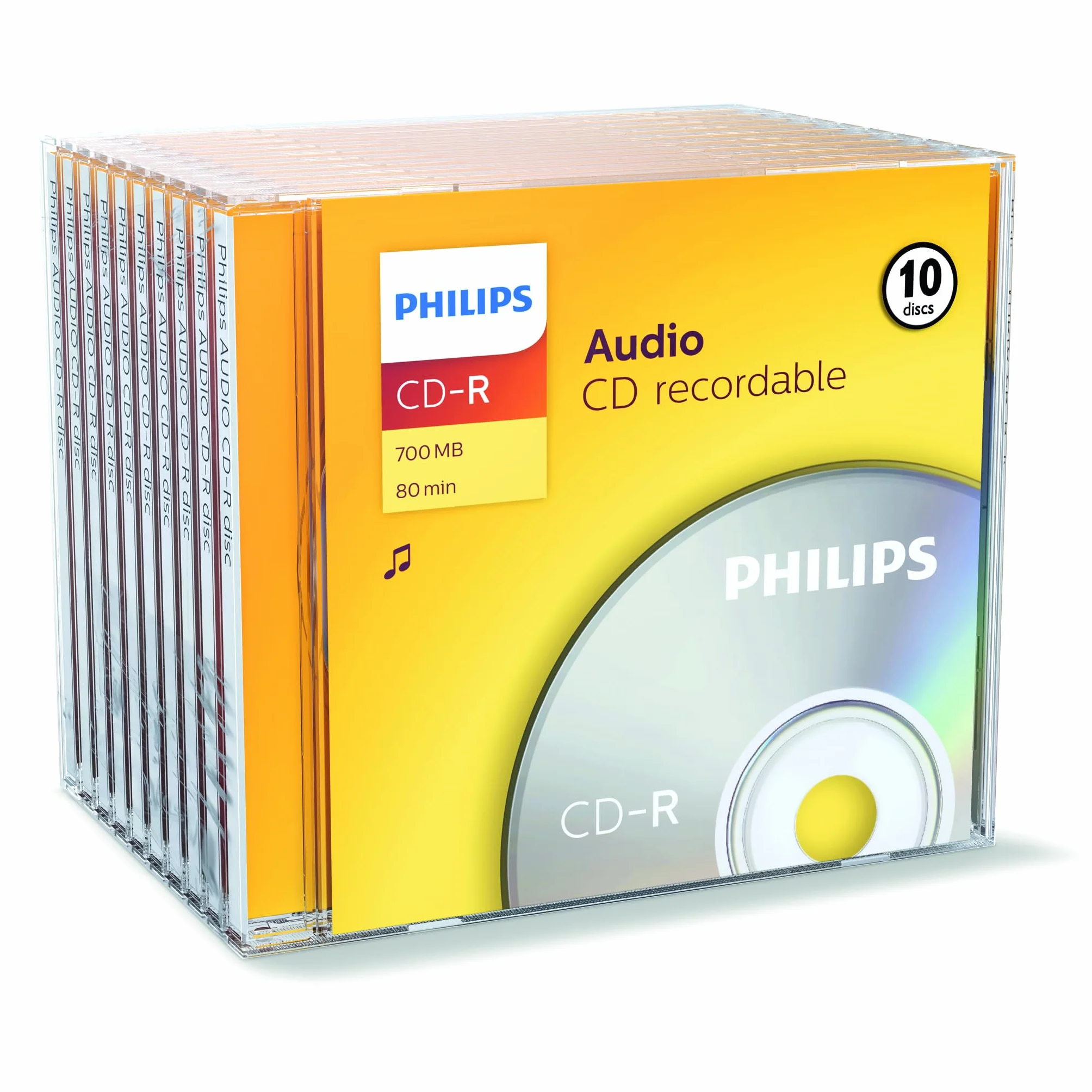 Philips Cd-R Audio 80Min Jewel Box Conf. 10