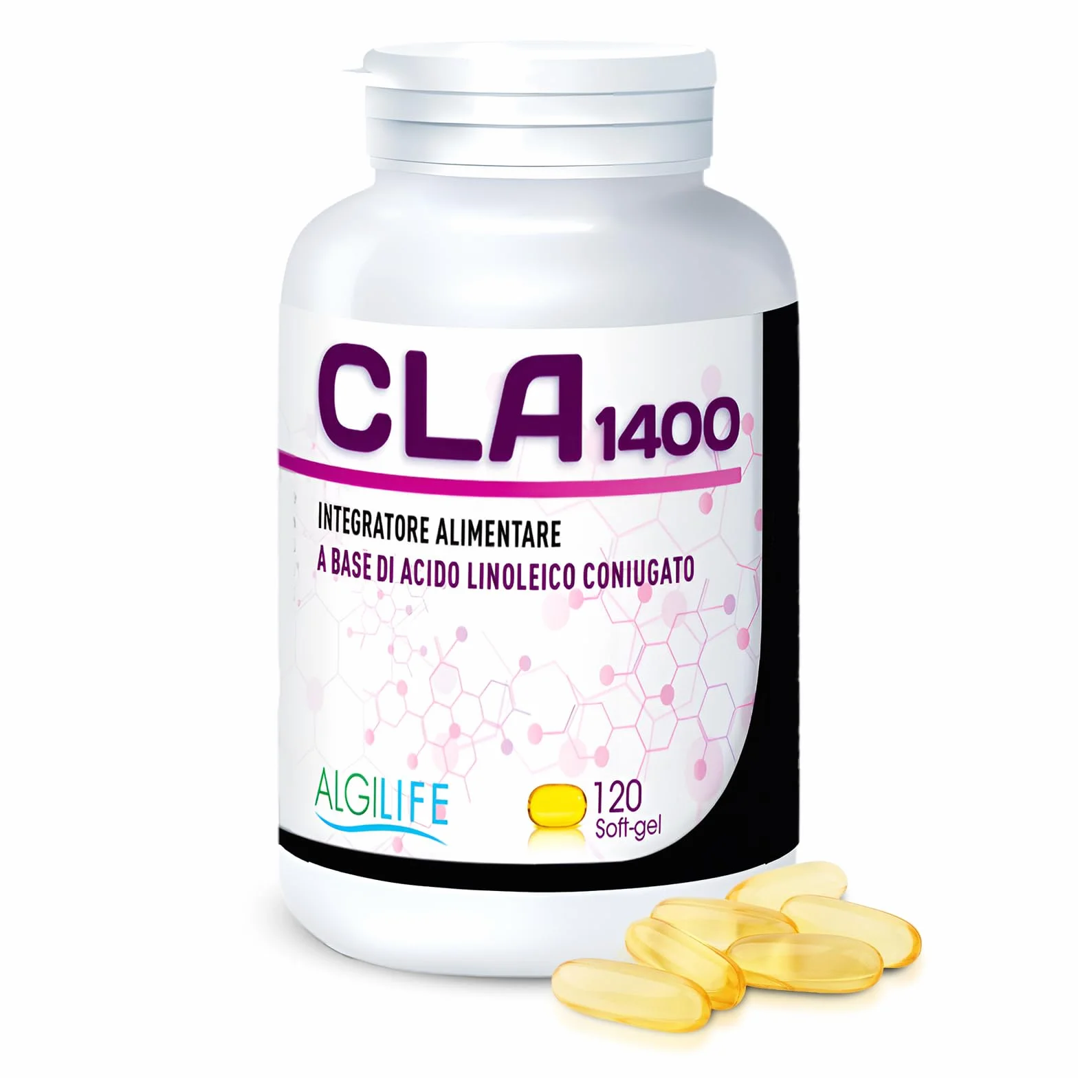 CLA Acido Linoleico Coniugato Olio di Cartamo 3200mg 120 soft-gel Alto Dosaggio