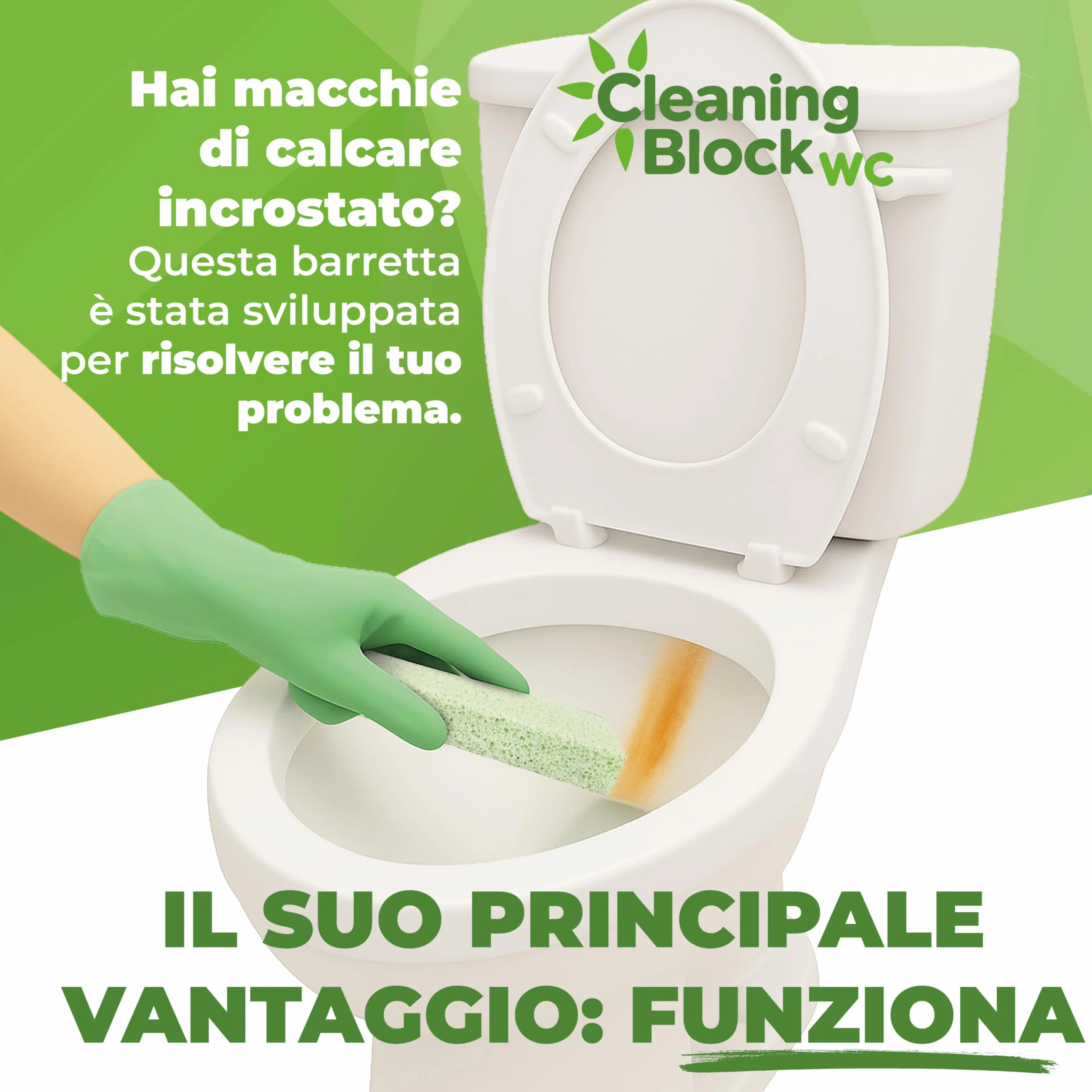 Cleaning Block WC 10008Ei 4 stick usuwanie kamienia, zabrudzeń do toalety, umywalki, wanny