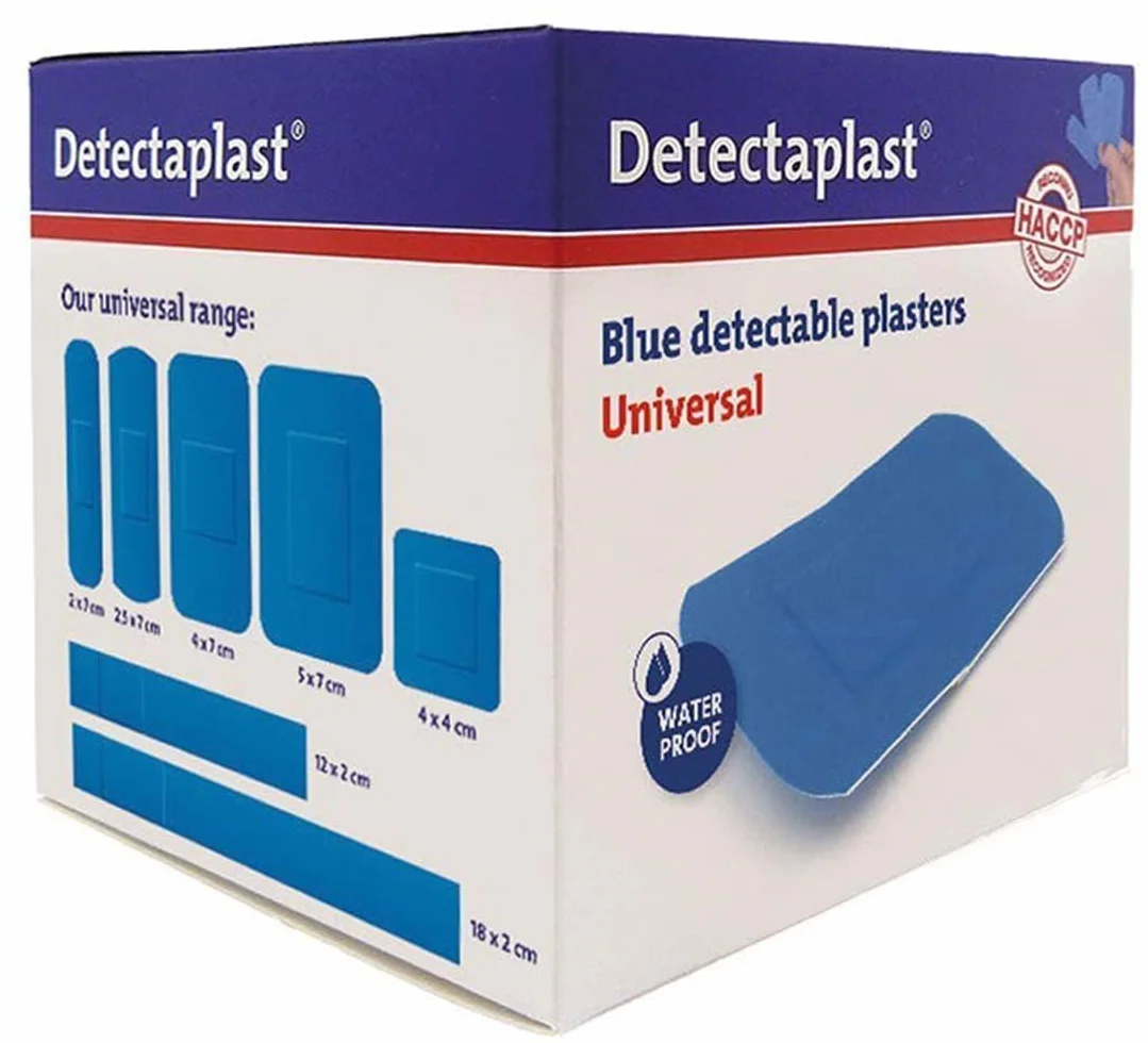 Cerotti DETECTAPLAST blu HACCP 100 pz assortiti 5 misure per industria alimentare