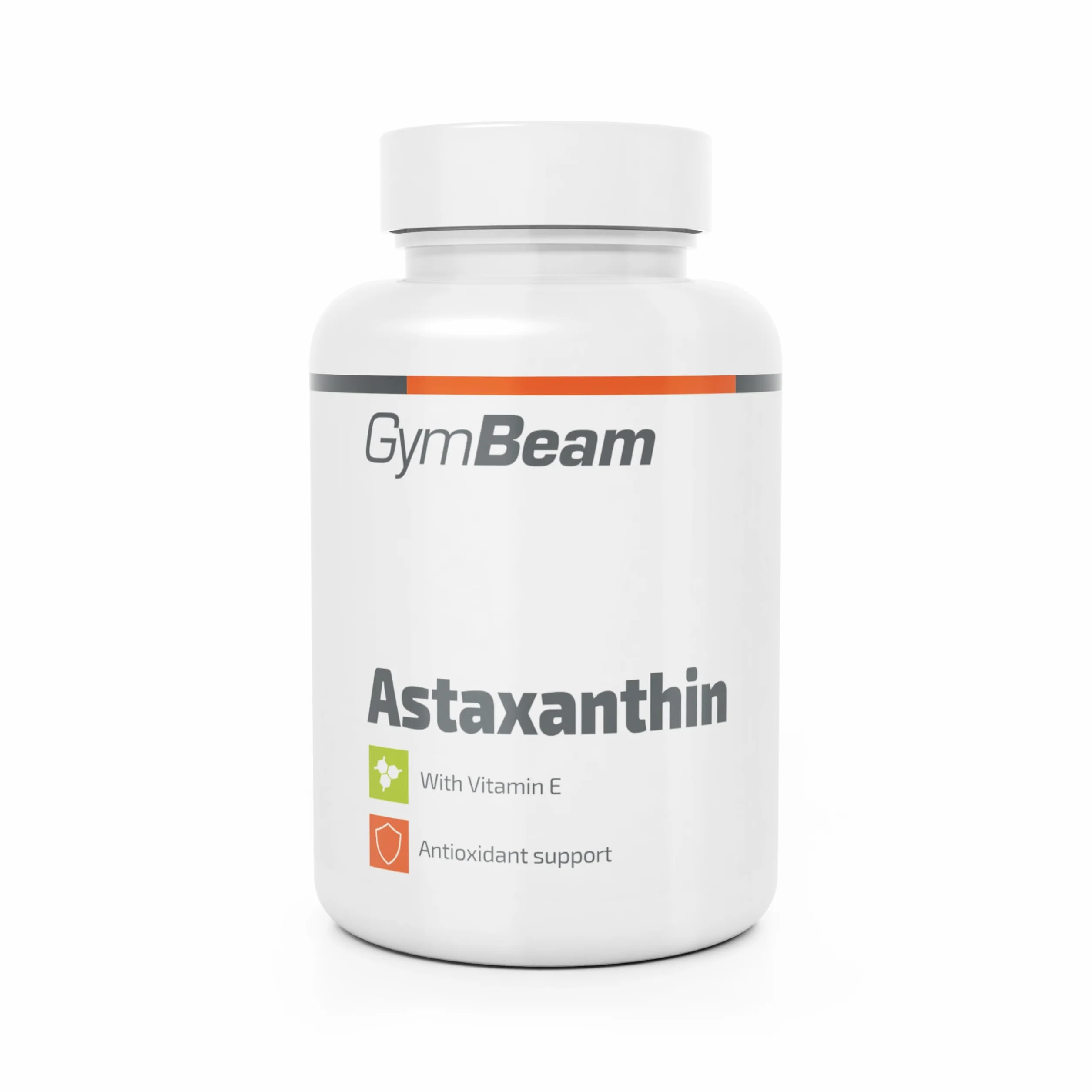 GymBeam Astaxantina Pura Astaxantina Capsule con Vitamina E Antiossidante 60 Capsule