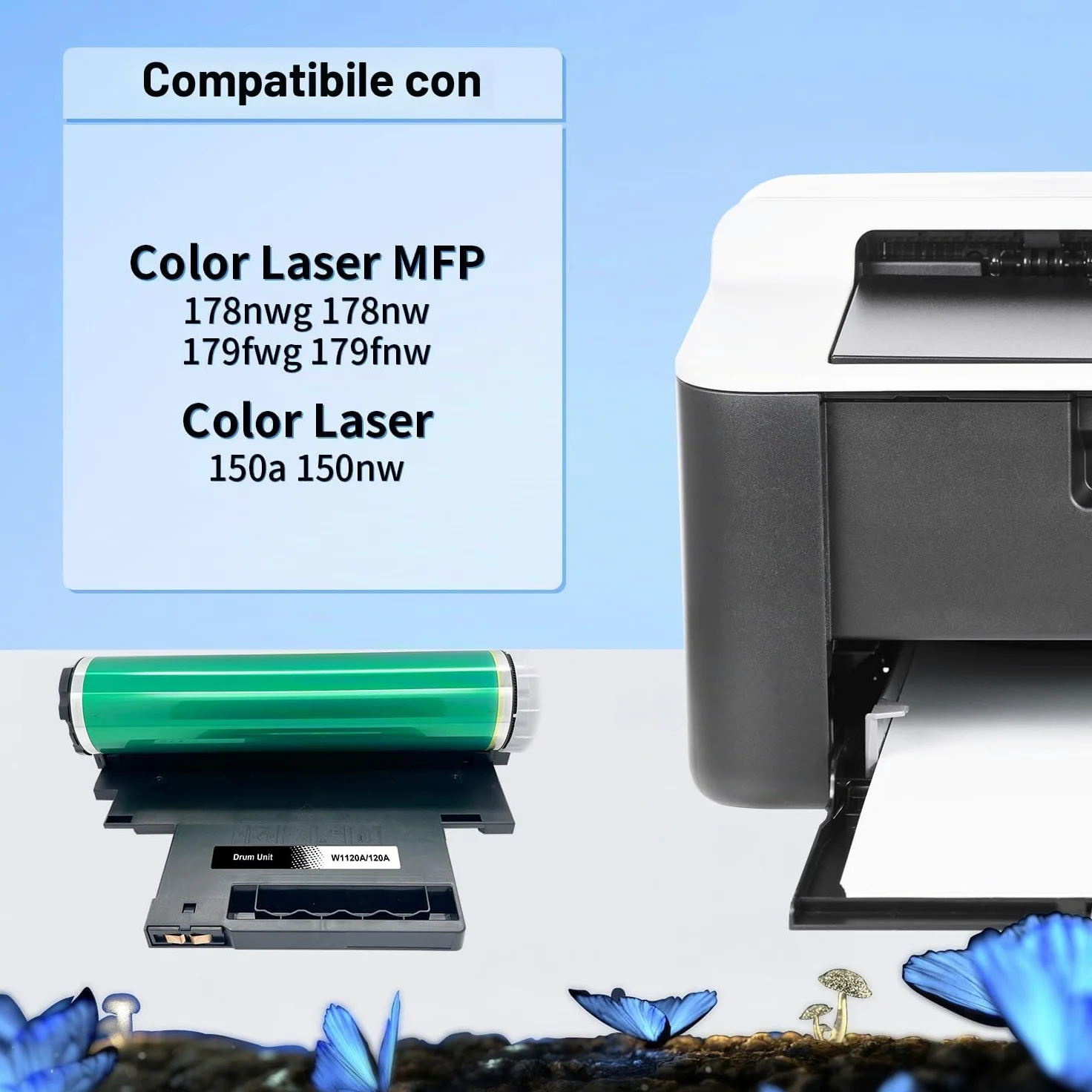 LOSMANN Tamburo 120A compatibile con HP 120A W1120A di ricambio per HP Color Laser 150a 150nw 150 MFP 170 Series MFP 178nw 178nwg 179fng 179fnw 179fwg 179fwg