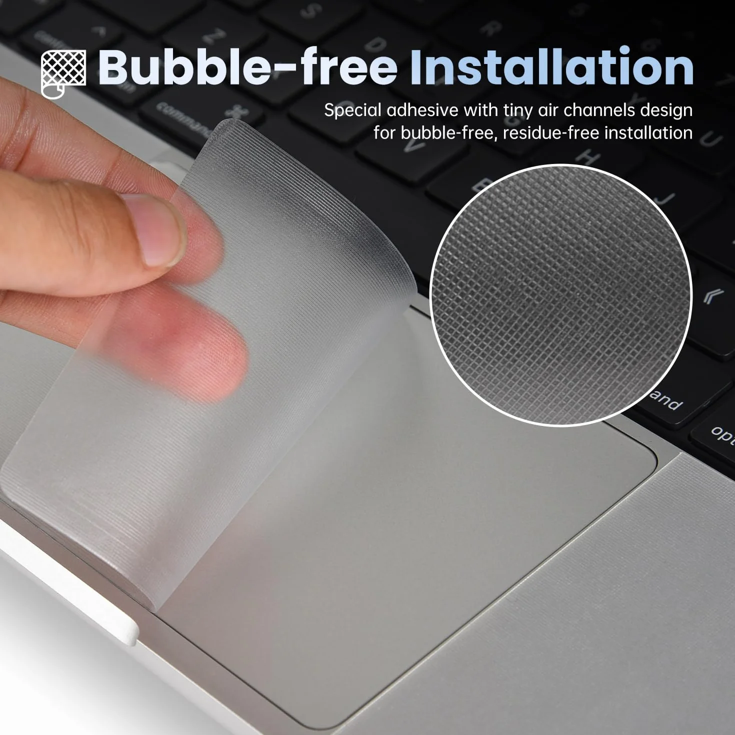Palm Rest Cover Skin compatibile con MacBook Pro 2025 2024 2023 14" M4 M3 Chip A3112 A3401 A3185 A2992 A2918 Trackpad Protector Touch Pad Cover Skin, MacBook Pro 14" Accessori, Trasparente (4 pezzi)