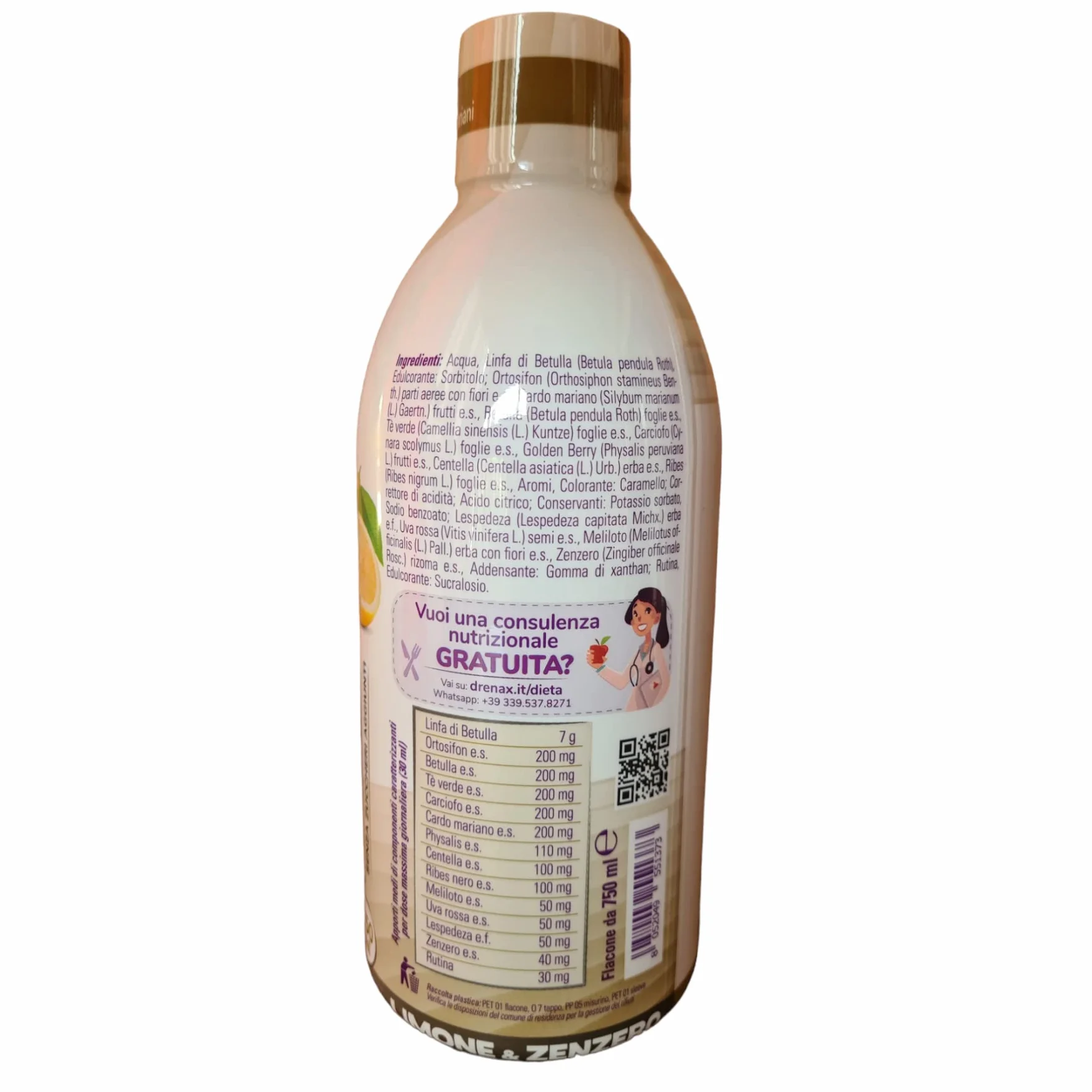 Drenax Forte Ginger&Lemon Integratore Alimentare 750 ml