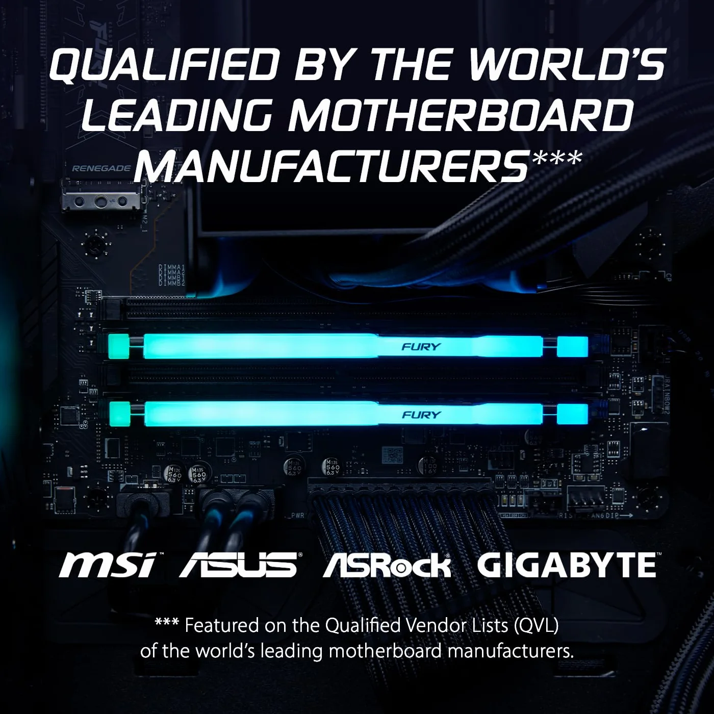 Kingston FURY Beast Nero RGB 32GB (2x16GB) 6000MT/s DDR5 CL36 DIMM Memoria Gaming per Computer Fissi Kit da 2 AMD EXPO/ Intel XMP - KF560C36BBE2AK2-32