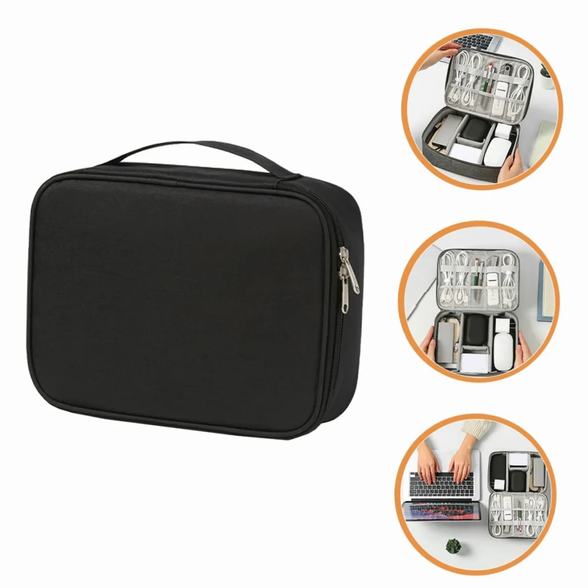 DOITOOL 3 Pezzi Organizzatore Per Cavi Da Viaggio Organizer Per Accessori Elettronici Custodia Per Caricabatterie Per Auricolari Power Bank