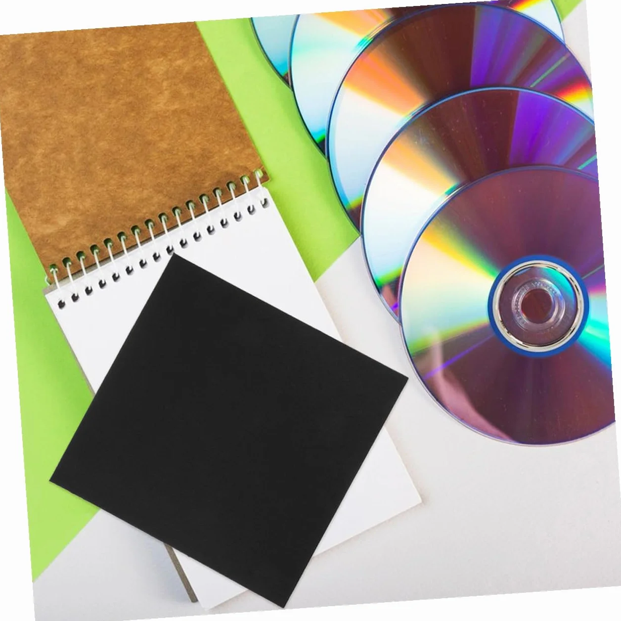 Cabilock Custodia per CD in Cartone Nero 12 Pezzi, Porta CD e Dvd Resistente Design Compatto, Organizer Multifunzionale per Biglietti di Nozze e Documenti, Protezione Sicura e Trasporto