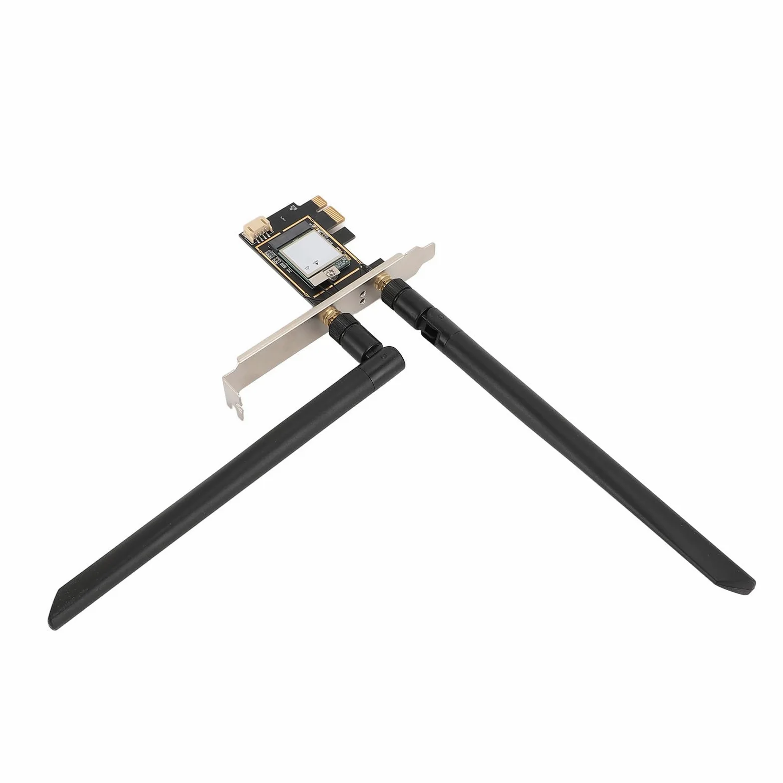 Cuifati Adattatore di Rete PCIe Scheda WiFi7 MT7925, Scheda PCIEx1 Tri Band 5400Mbps 2.4G 5G 6G Bluetooth 5.3 per OpenWrt, Supporto MU-MIMO 802.11be