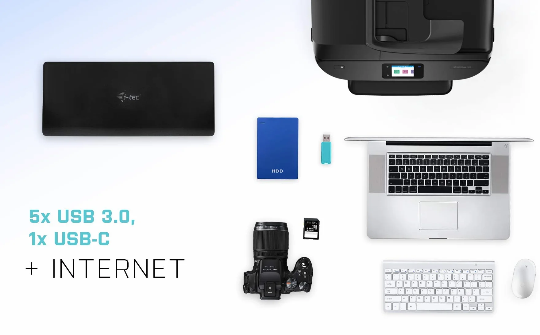 I-Tec USB-C Quattro Display Stazione Docking con Consegna Alimentazione, Accessori I-Tec