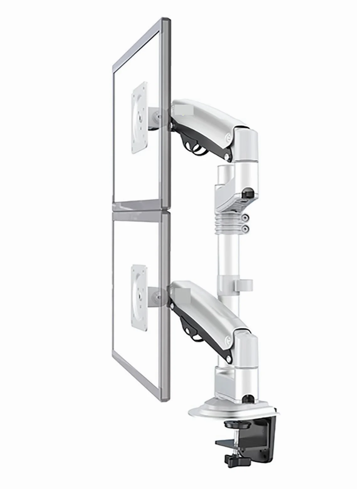Supporto per Monitor, 22 "-32" Braccio porta monitor doppio da scrivania Molla a gas Supporto for TV LCD Full Motion 2-12 kg Staffa ergonomica con morsetto a doppio braccio