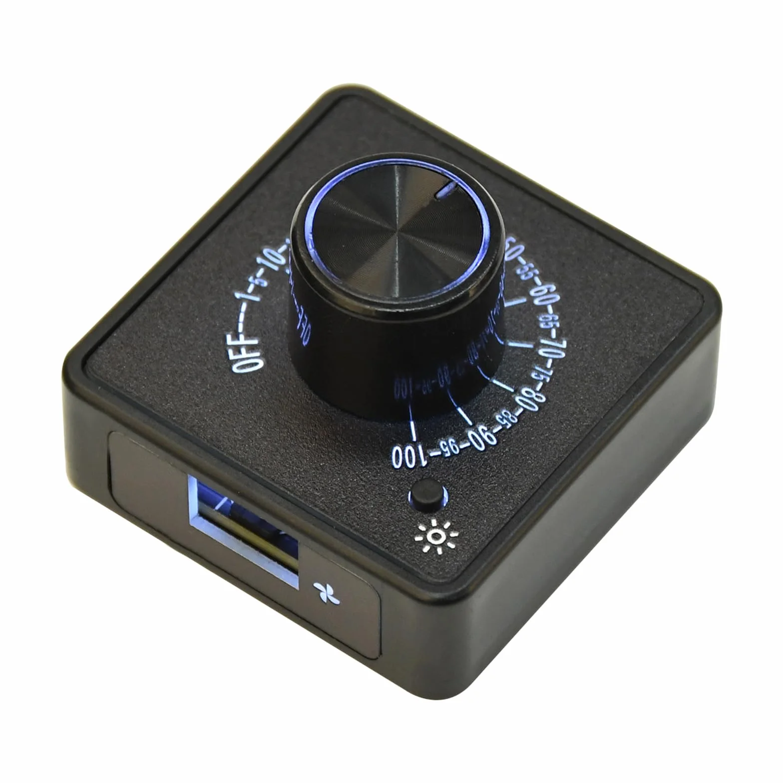 Aideepen 4 Pin 12V PWM Fan Controller Type C Power Supply for PC Housing DIY Water Cooling