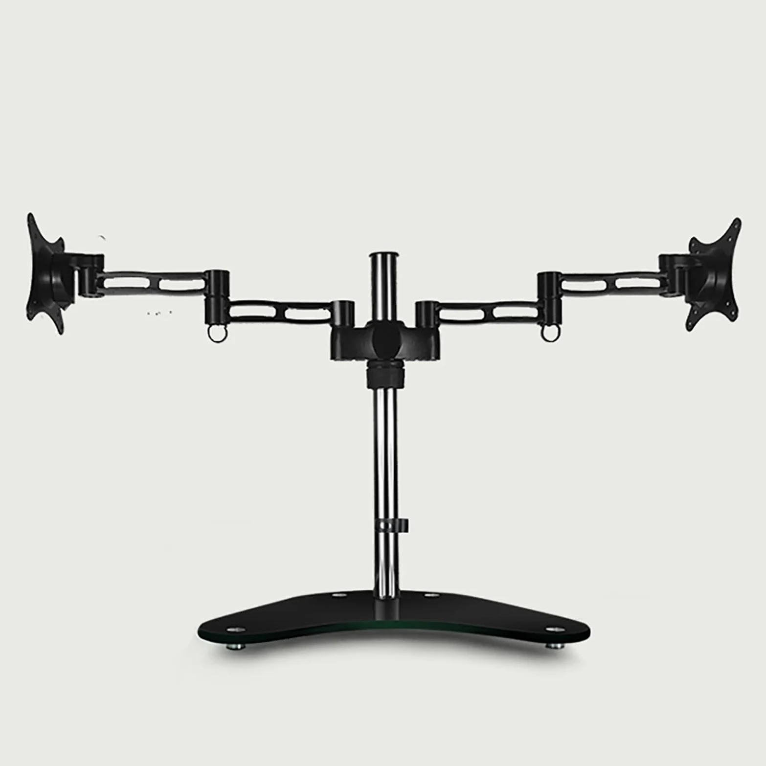 Supporto Doppio per Monitor da 15-27 Pollici, Supporto Autoportante per 2 Monitor, Supporto Doppio per Monitor con Portata Fino A 7 Kg/15,4 Libbre.