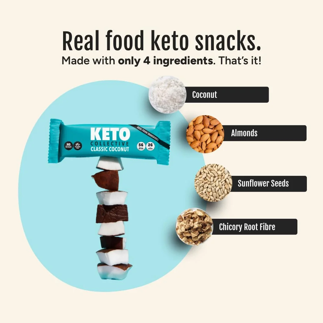 Keto Collective Barrette Cheto Cocco 15x40g Low Carb
