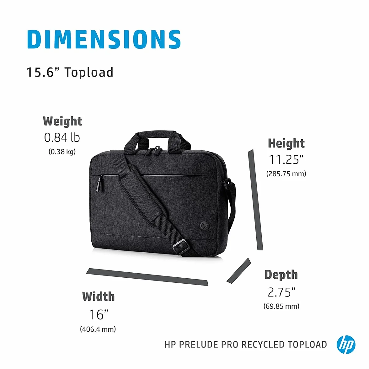 Hewlett Packard 1X645AA borsa per notebook 39,6 cm (15.6") Valigetta ventiquattrore Nero