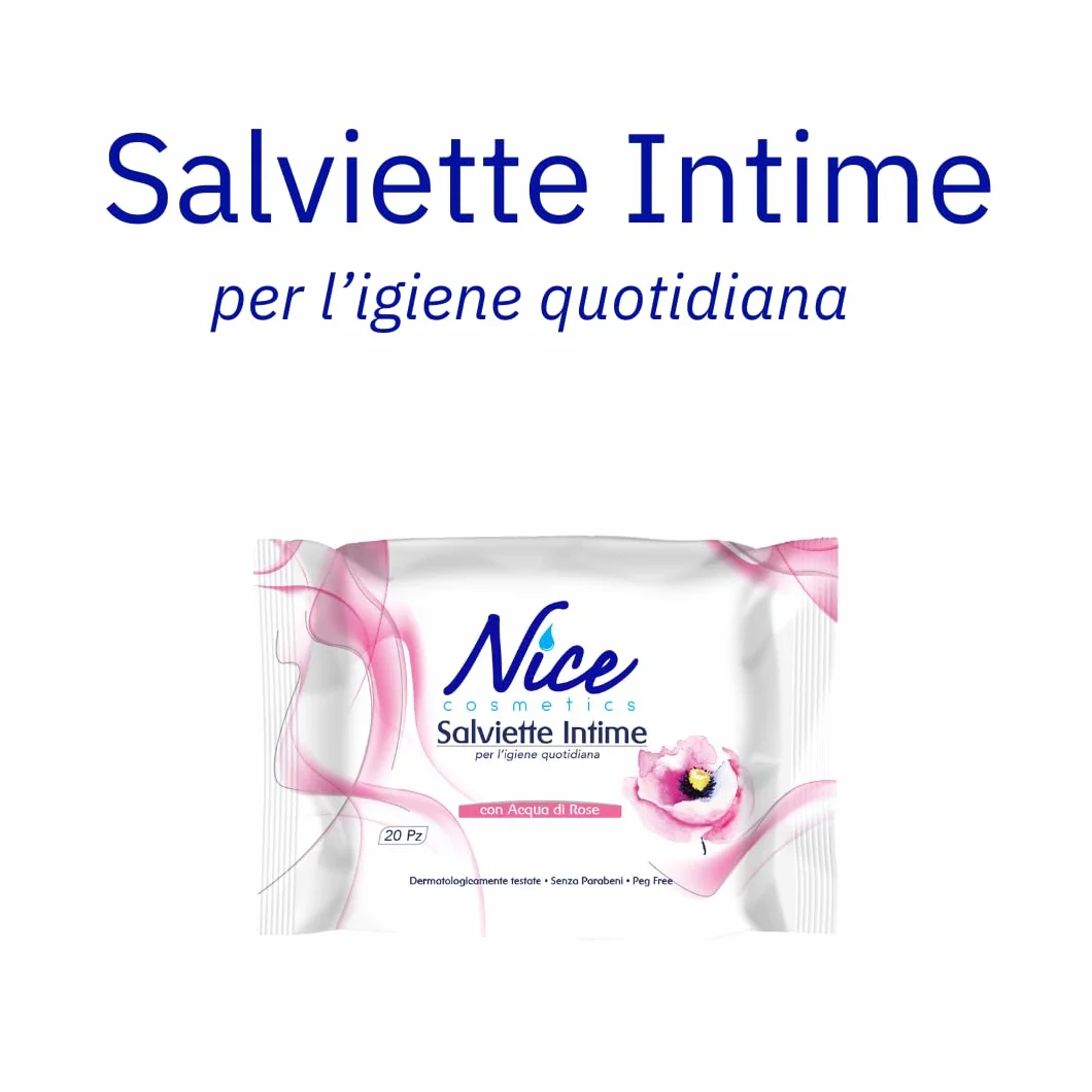 Nice Intima Salviette Intima Rosa Sensibile 20 sztuk