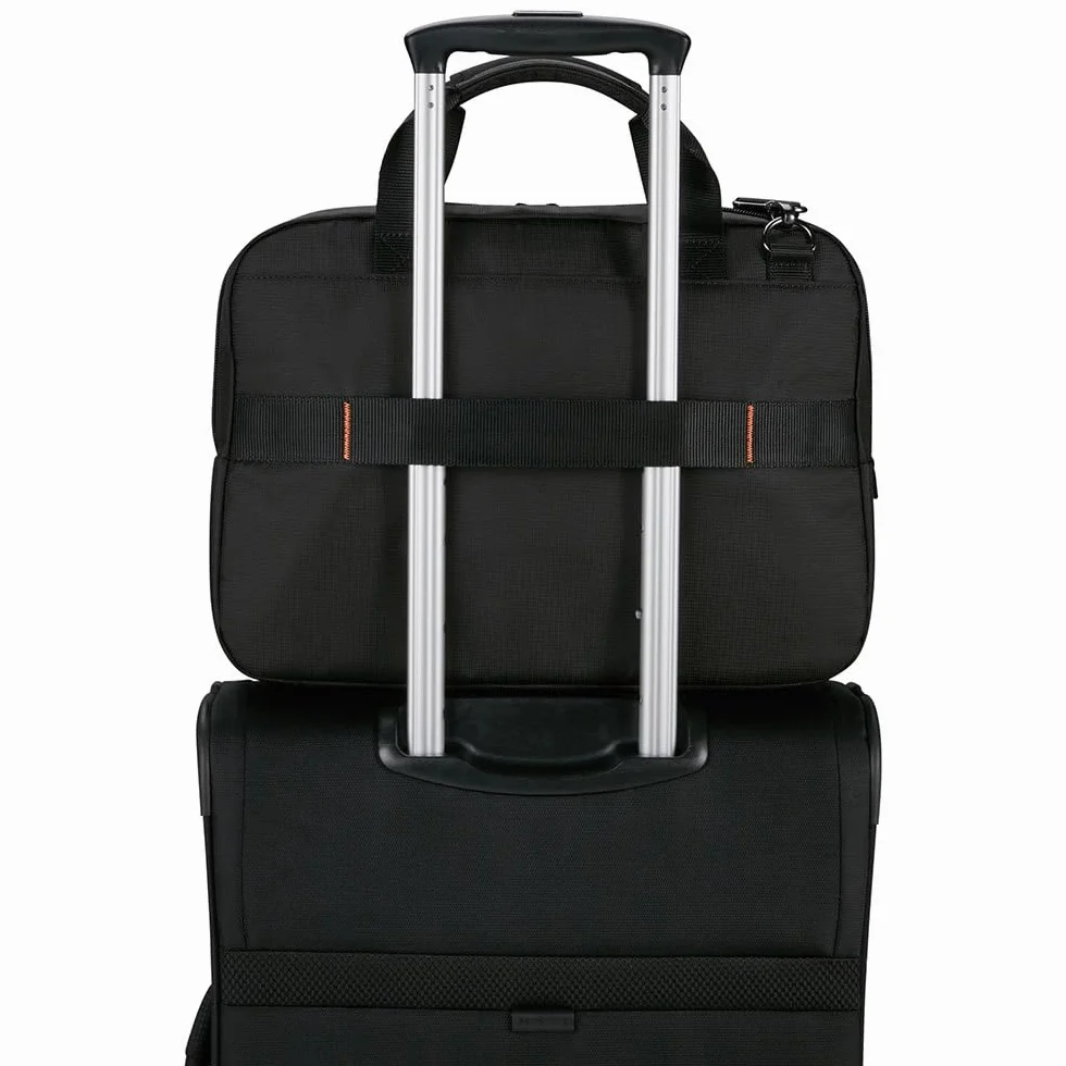 Samsonite Network 4 - Borsa per laptop 15,6 pollici, 42,5 cm, 15,5 L, nero (carbone nero)