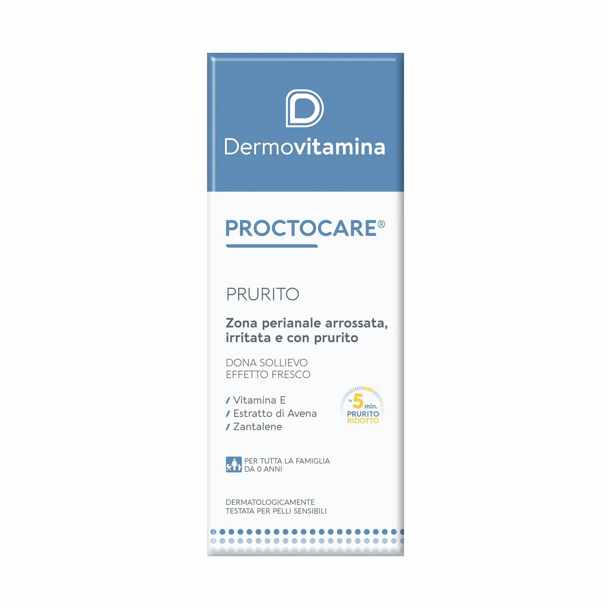 Dermovitamina Proctocare Prurito Anale Crema Lenitiva per Prurito e Irritazioni 30ml