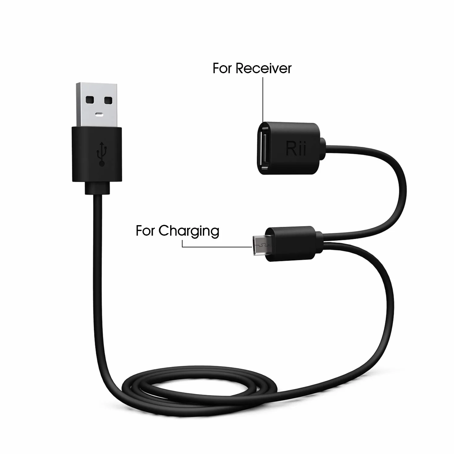 Rii Mini i8 - Tastiera Wireless Ergonomica con Mouse Touchpad per Smart TV, PC, HTPC, Console, Computer (Layout Italiano)