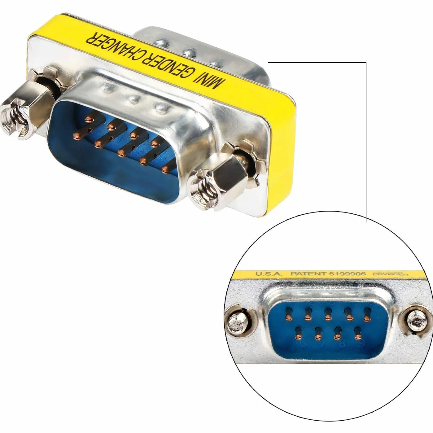 Greluma 10 Pezzi 9 Pin RS-232 DB9 Maschio a Maschio/Femmina a Femmina Cavo Seriale Cambio di genere Coupler Adattatore