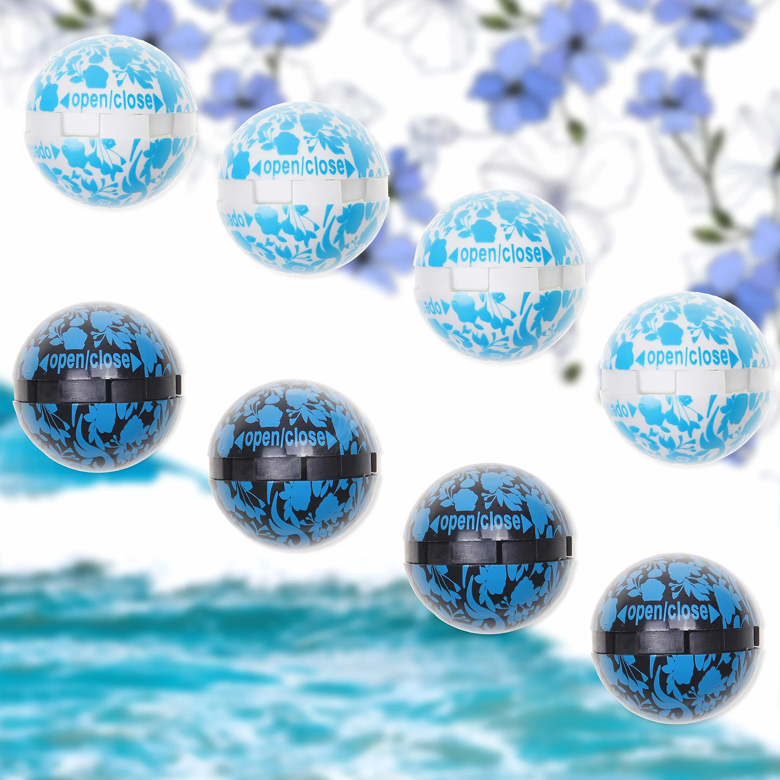 Eco-Fused Palline deodoranti Scarpe da Ginnastica Confezione da 8 Neutralizza l'odore del Sudore Oceano Lino