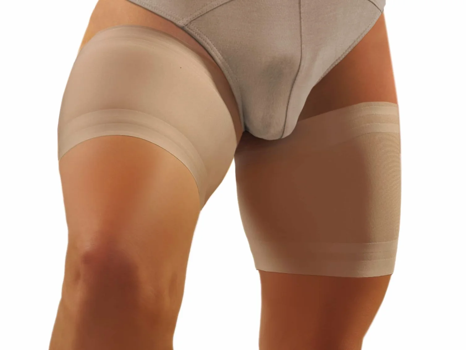 sesto senso Fasce Coscia Uomo con 4 Strisce di Silicone