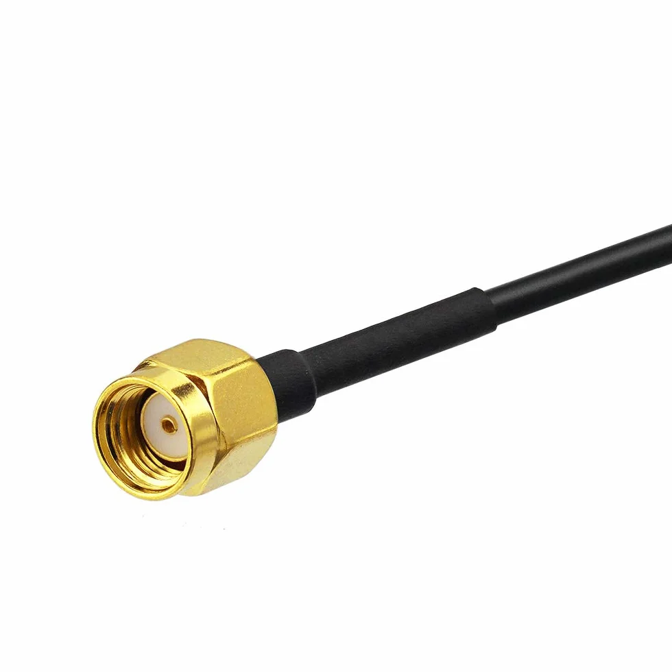 Bingfu Antenna WiFi 2,4GHz 5GHz Bibanda 9dBi MIMO Maschio RP-SMA Omnidirezionale con Base Magnetica Cavo Prolunga 3 m per Router WiFi Telecamera IP Sicurezza Schede Madre Adattatore USB, 2 pacchi