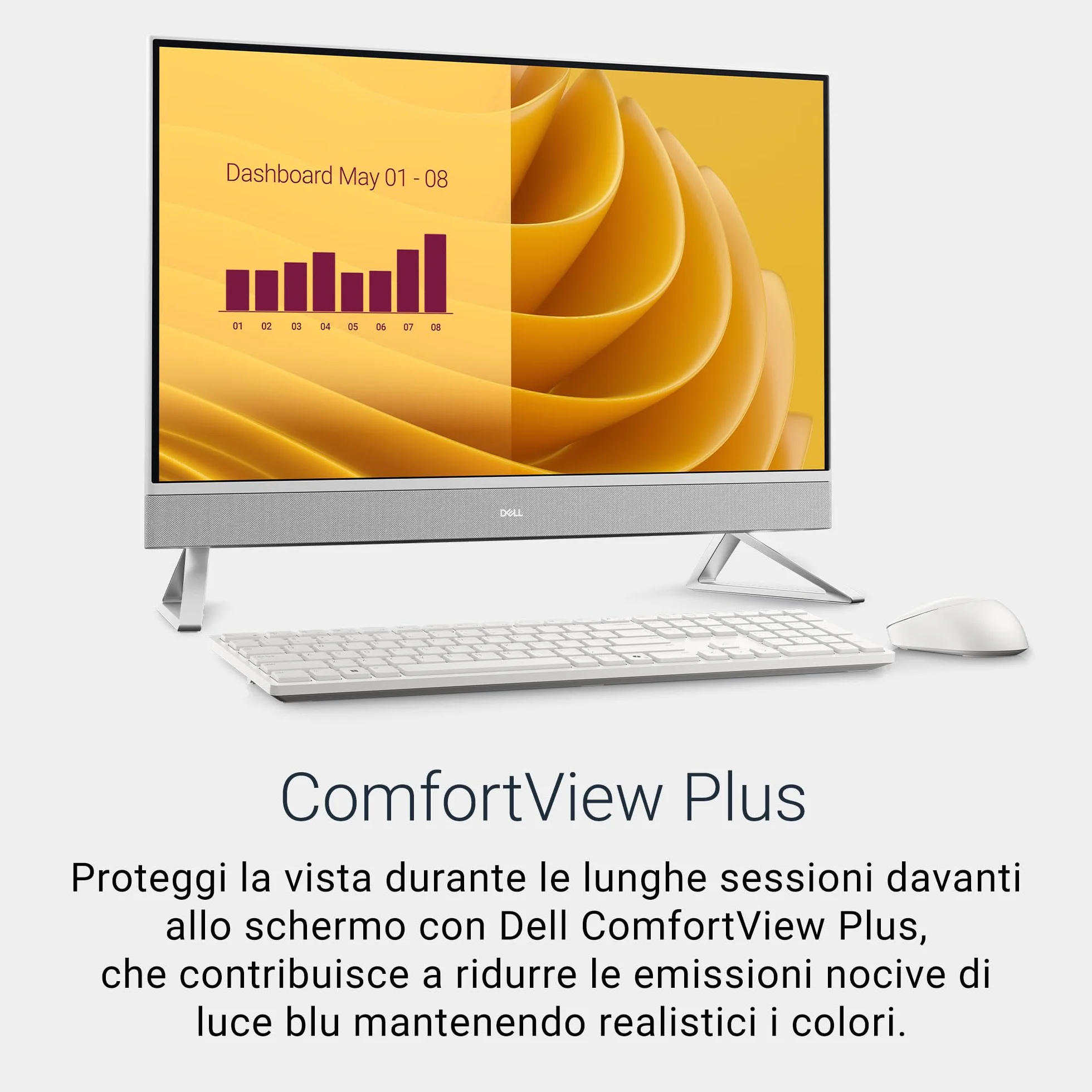 Dell Desktop 27 FHD Display Intel Core 7-150U 16 GB DDR5 RAM 1 TB SSD Intel Graphics Windows 11 Home White