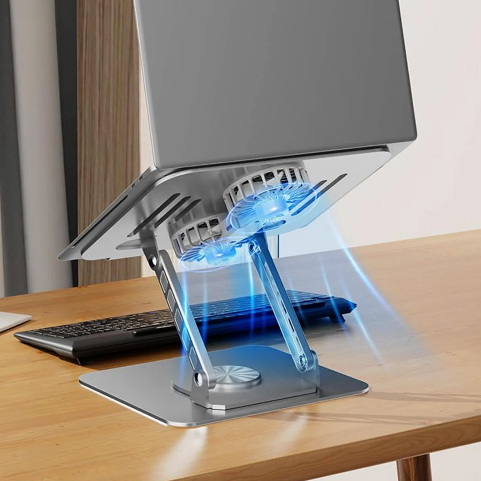 Supporto Portatile Laptop Rialzo Portatile Pieghevole Montabile | Stand per Laptop Regolabile per Scrivania Ufficio Domestico Soggiorno Scrivania Studio Lavoro