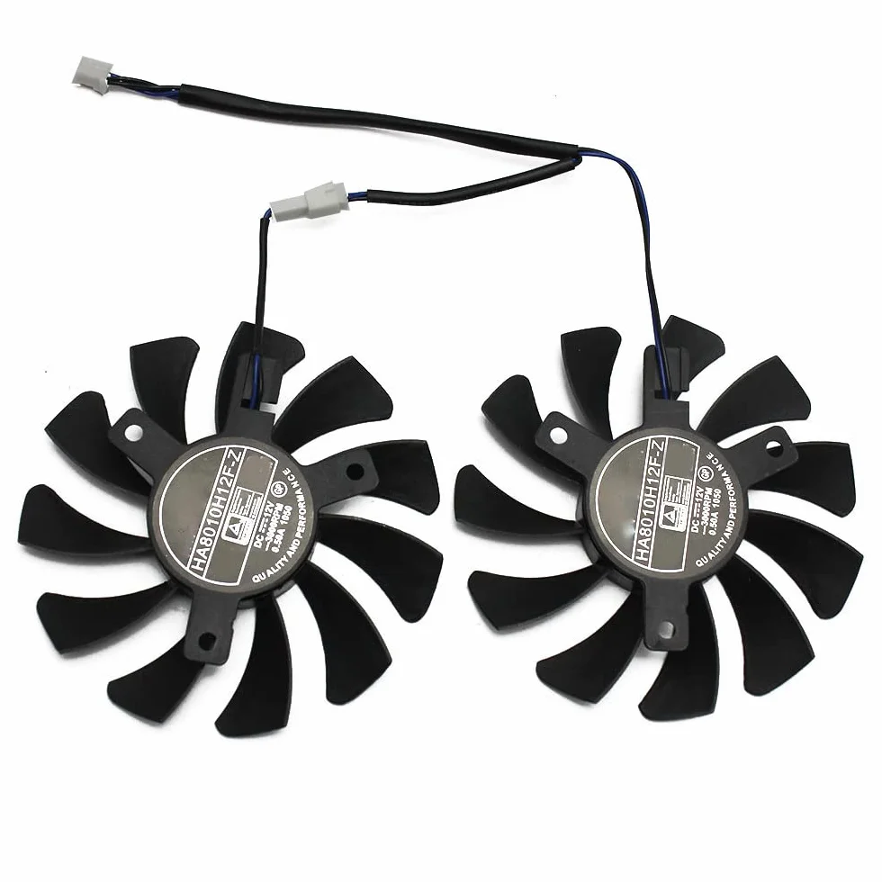 75Mm 2Pin GTX1050Ti GPU Cooler DUAL Fan per GTX 1050Ti GTX-1050-Ti-4GT-OC Raffreddamento Della Scheda Grafica