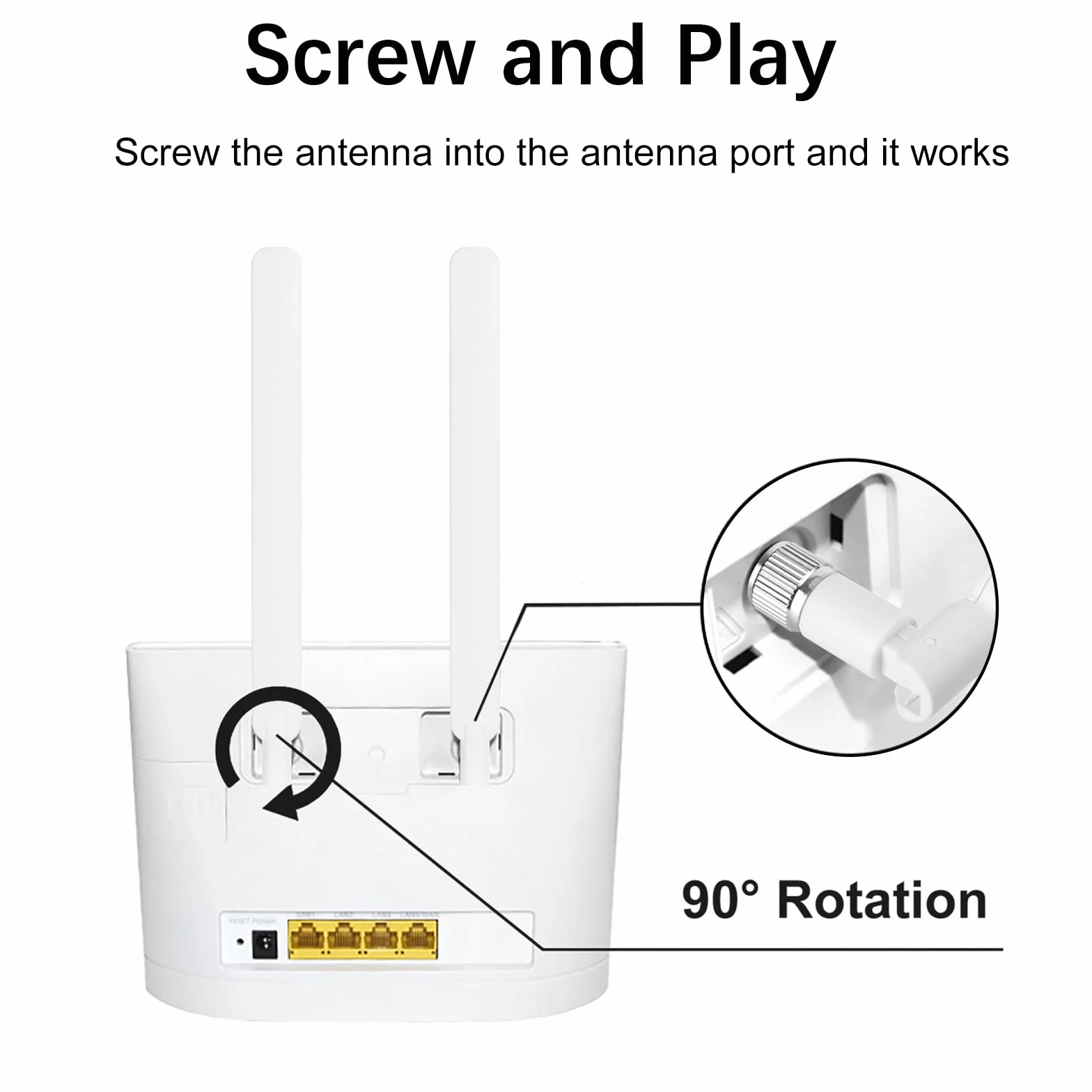 Antenna 4G LTE SMA Maschio 10dBi 19cm WiFi Omni direzionale amplificatori di segnale per Tim Vodafone Huawei ZTE 4G Router Modem Gateway Cellulare Telecamera, 2 Pacchi