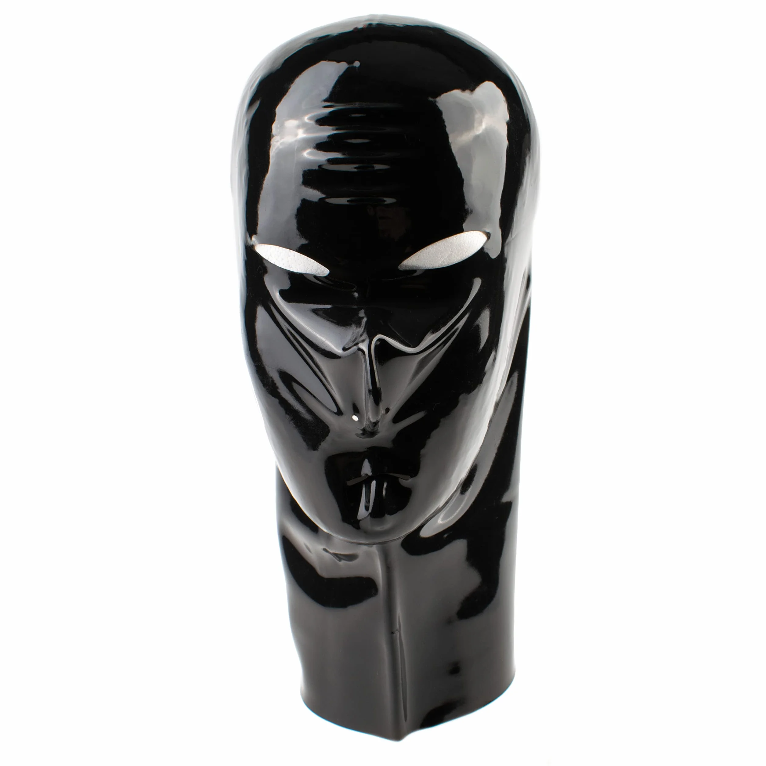 Rubberfashion Maschera di lattice Cappuccio con aperture per bocca naso occhi