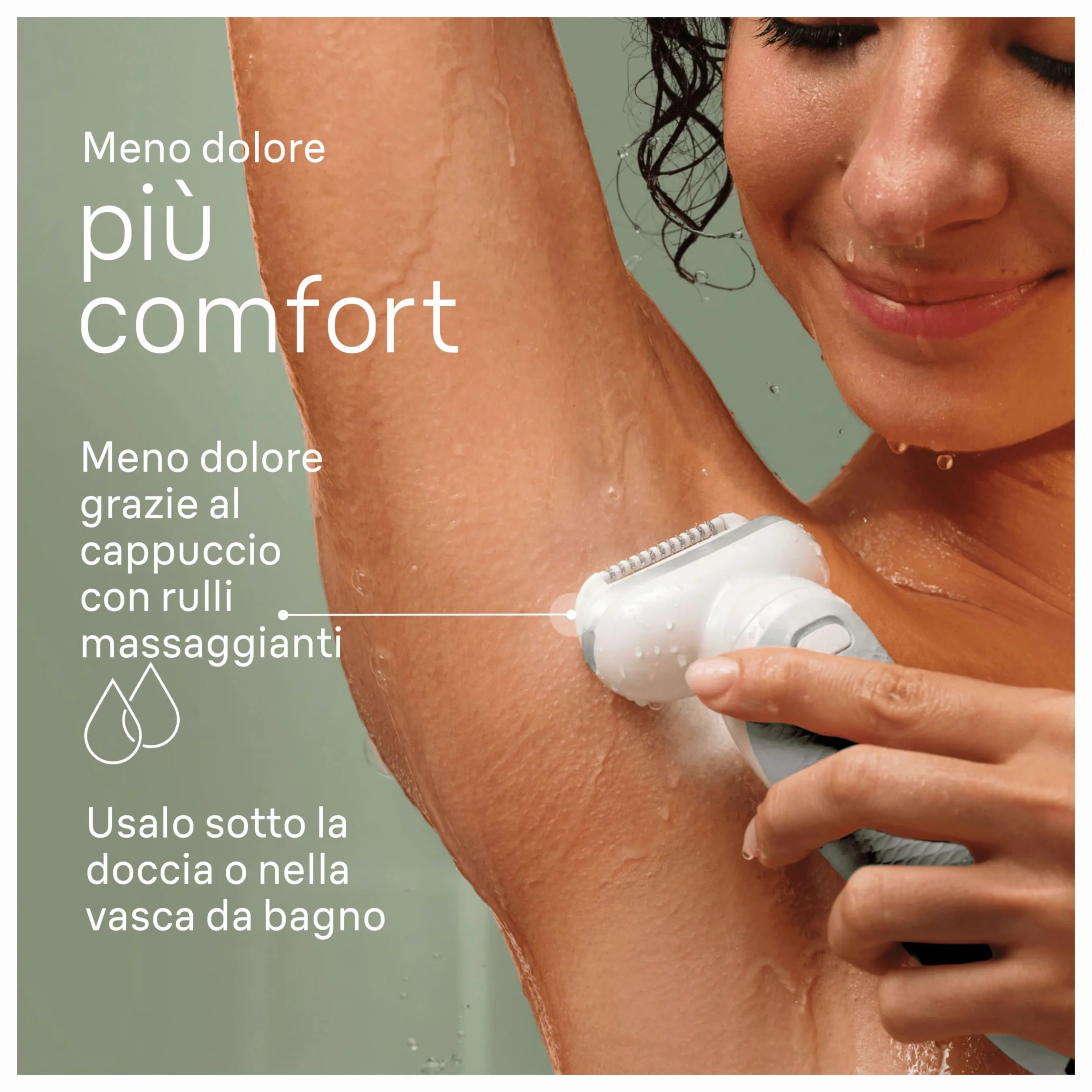 Braun Silk-épil 9 Depilatore Donna Elettrico Wet & Dry Testina Flessibile Rasoio