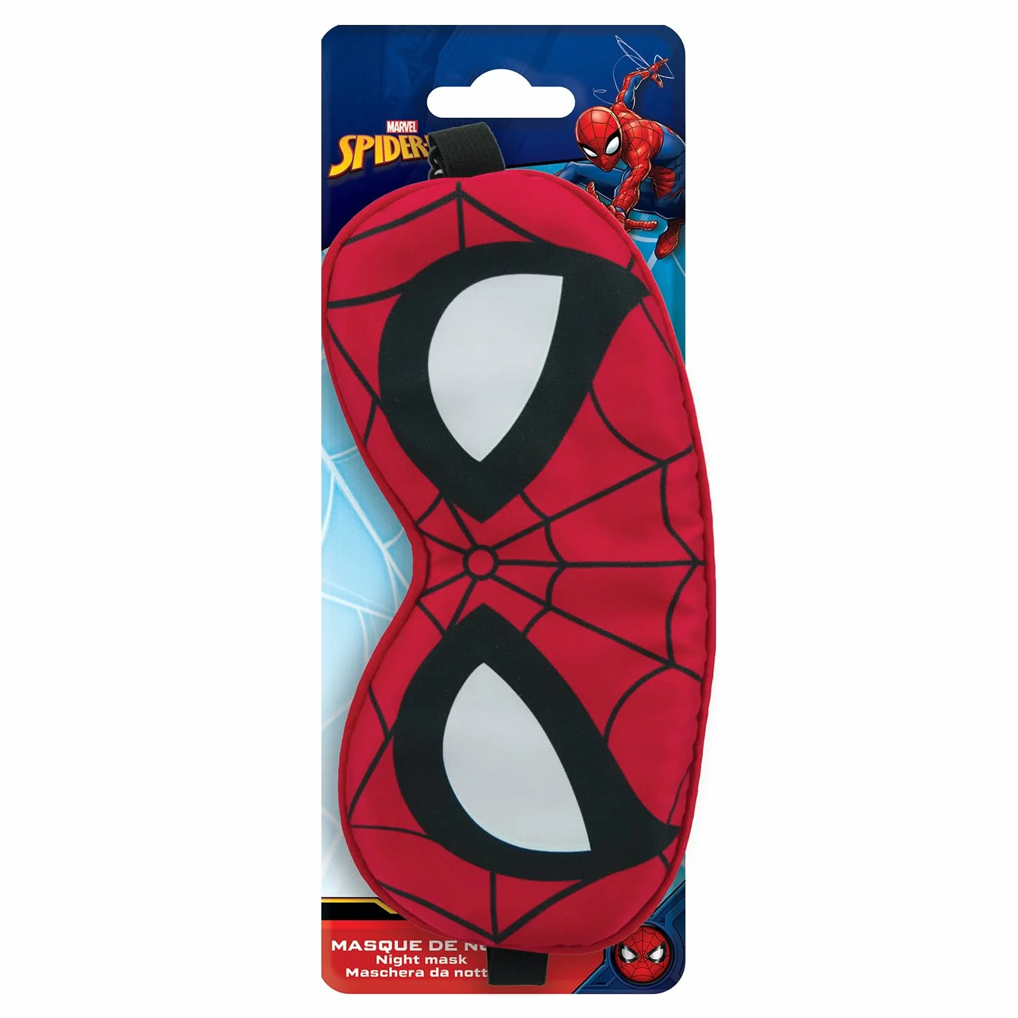 Marvel Spider-Man Maschera Notte per Bambini Morbido Regolabile Ufficiale