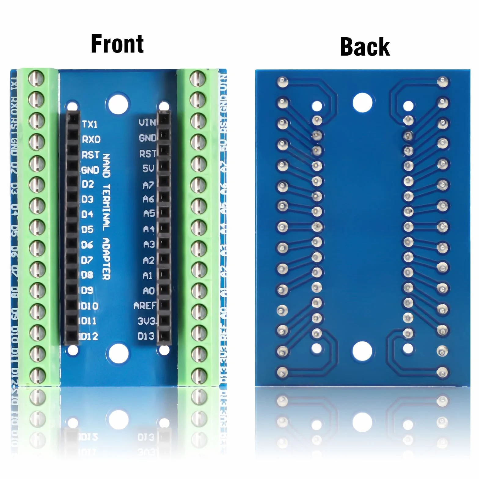 Binghe 2 Pezzi Nano Adattatore e Scheda IO Shield V1.0 - Scheda di Estensione