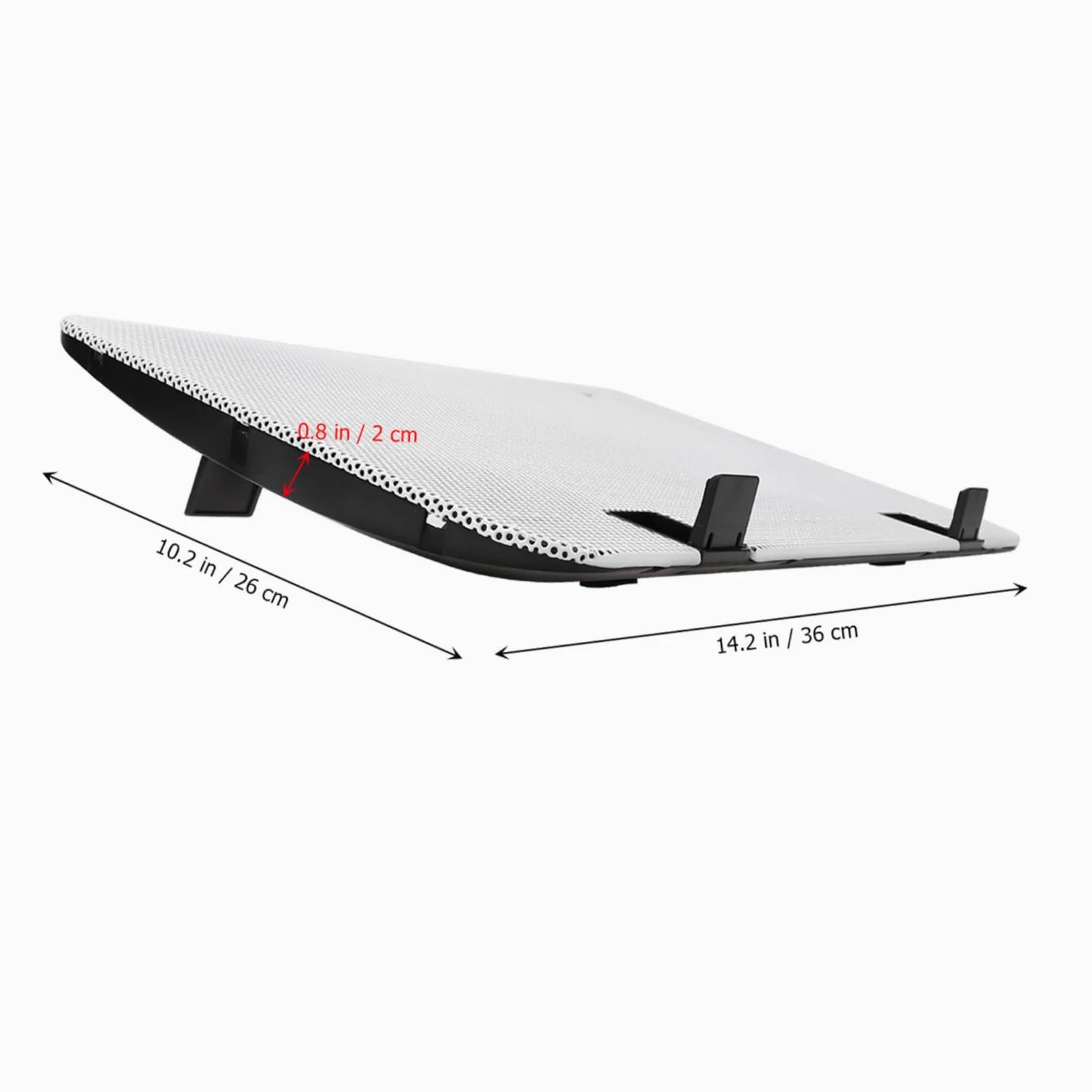 Supporto per Laptop 15, 6 Pollici Bianco Abs Ferro Atmosfera Estiva | Angolo Regolabile, Raffreddamento Notebook, Appoggio Portatile