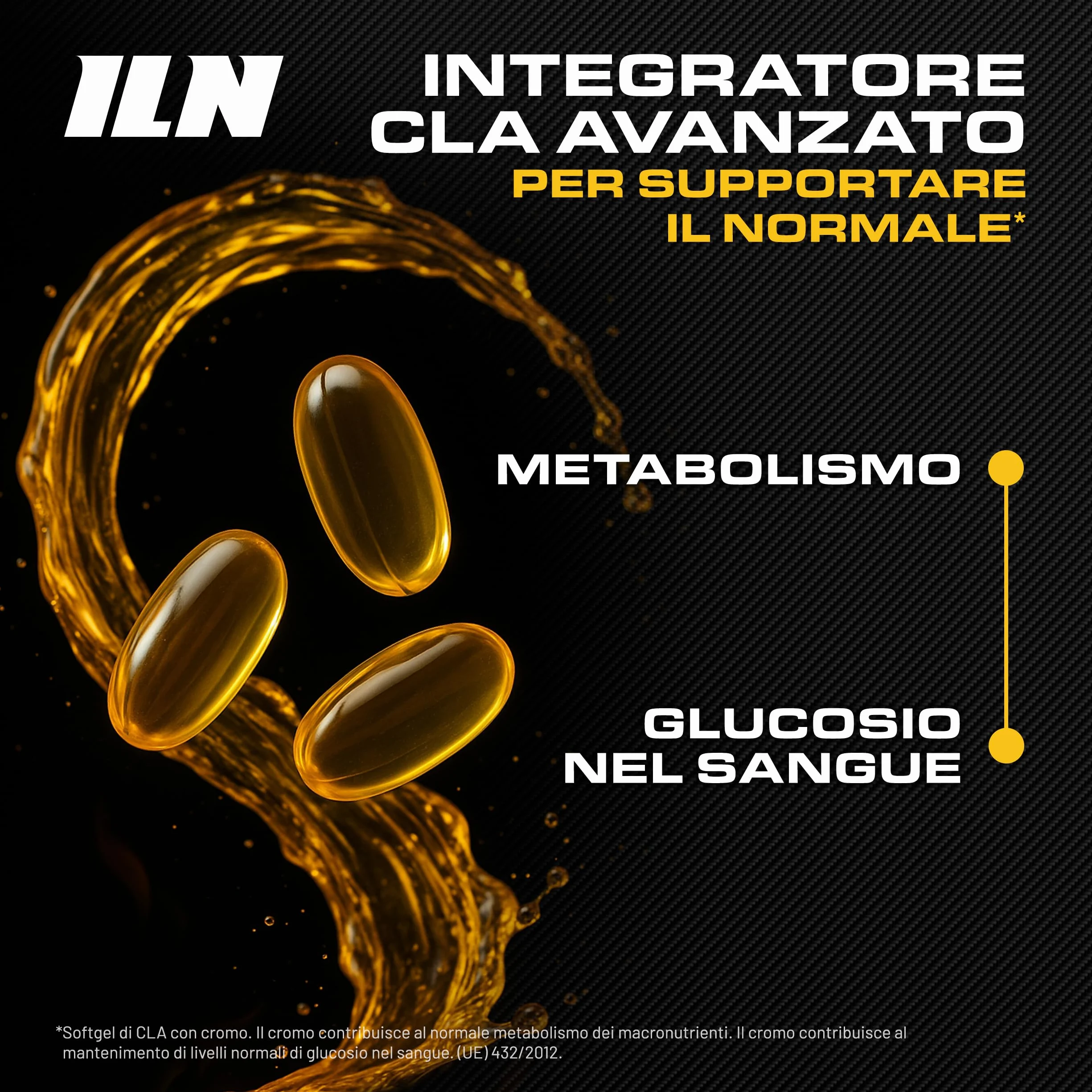 CLA 2400 mg con acido linoleico coniugato 3000 mg 80% isomeri cromo 120 softgel