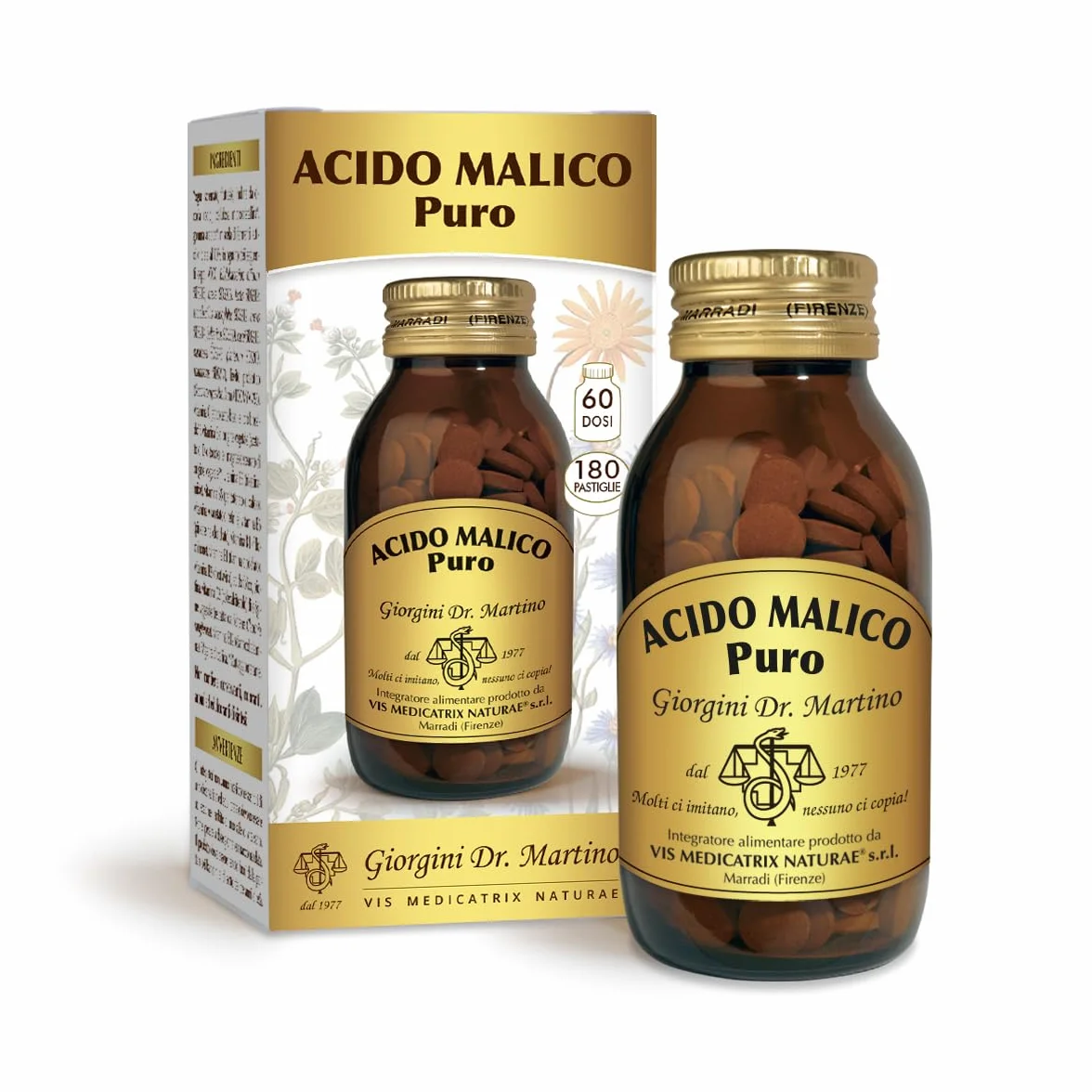 ACIDO MALICO Puro Pastiglie 90 g