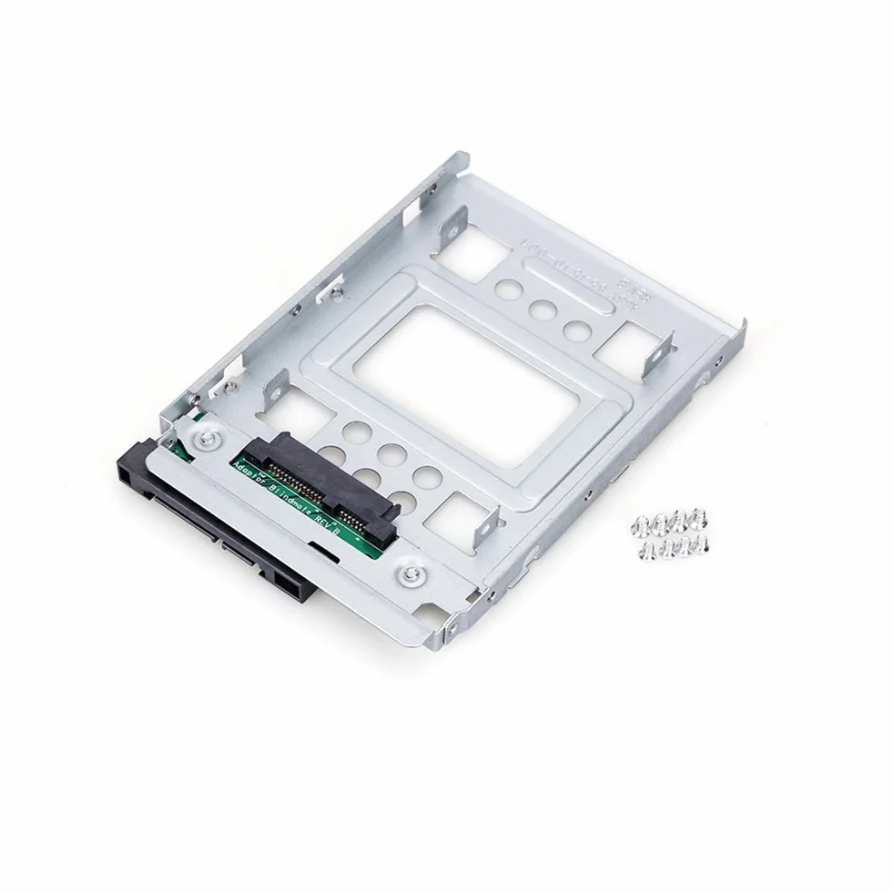 Confezione di 2 RGBS 2,5" SSD da 3,5" SATA Hard Disk Drive HDD adattatore caddy Tray Cage Hot Swap Plug converter supporto compatibile con tutti i 3,5" SATA/SAS Caddie vassoi per HP Dell IBM Lenovo