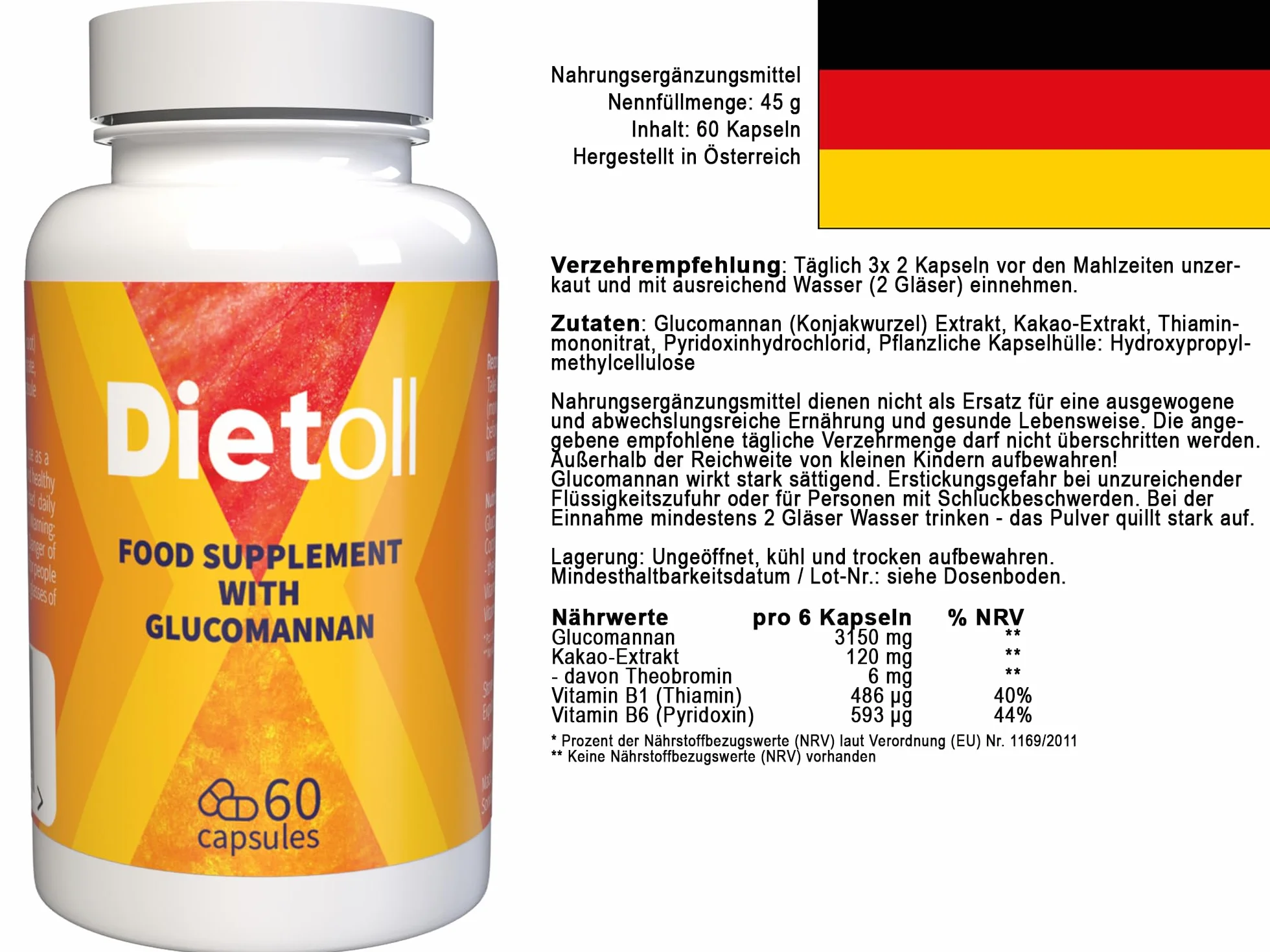 Dietoll 120 Capsule (2x 60 Capsule) Confezione da 2