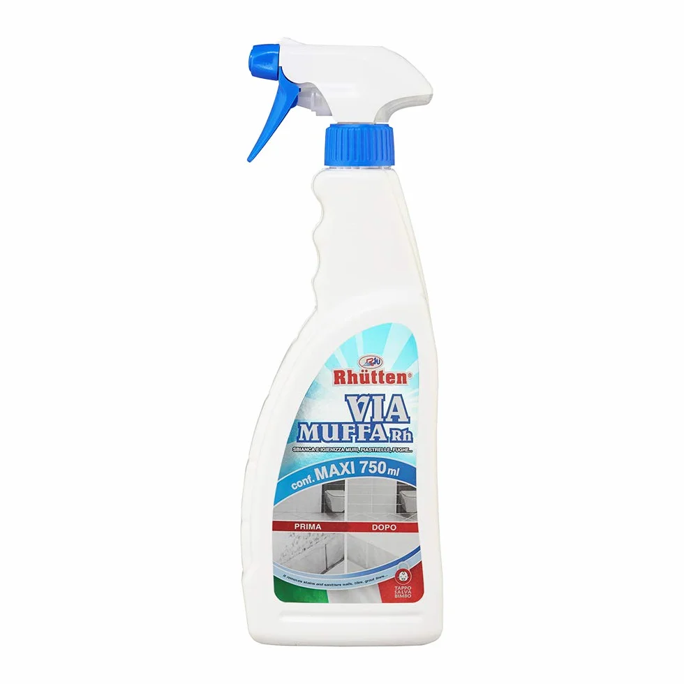 Via Muffa Rh Sbiancante Igienizzante Pareti Guarnizioni Sanitari Fughe Piastrelle 750ml