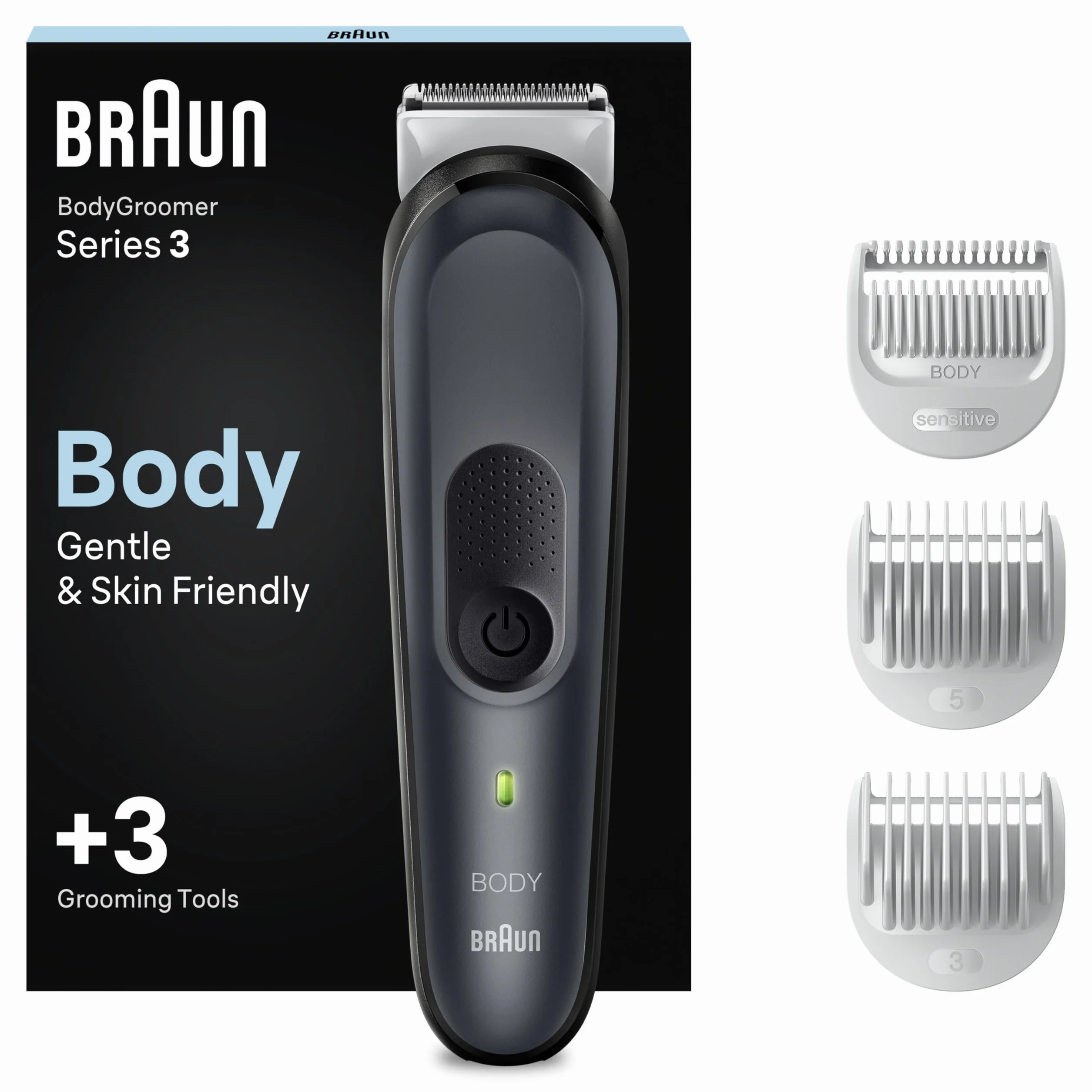 Braun Series 3 3350 Depilatore Corpo Uomo Rasatura Delicata